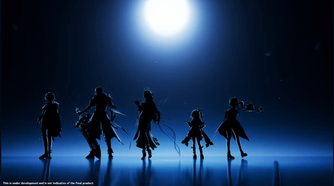 The new characters silhouette