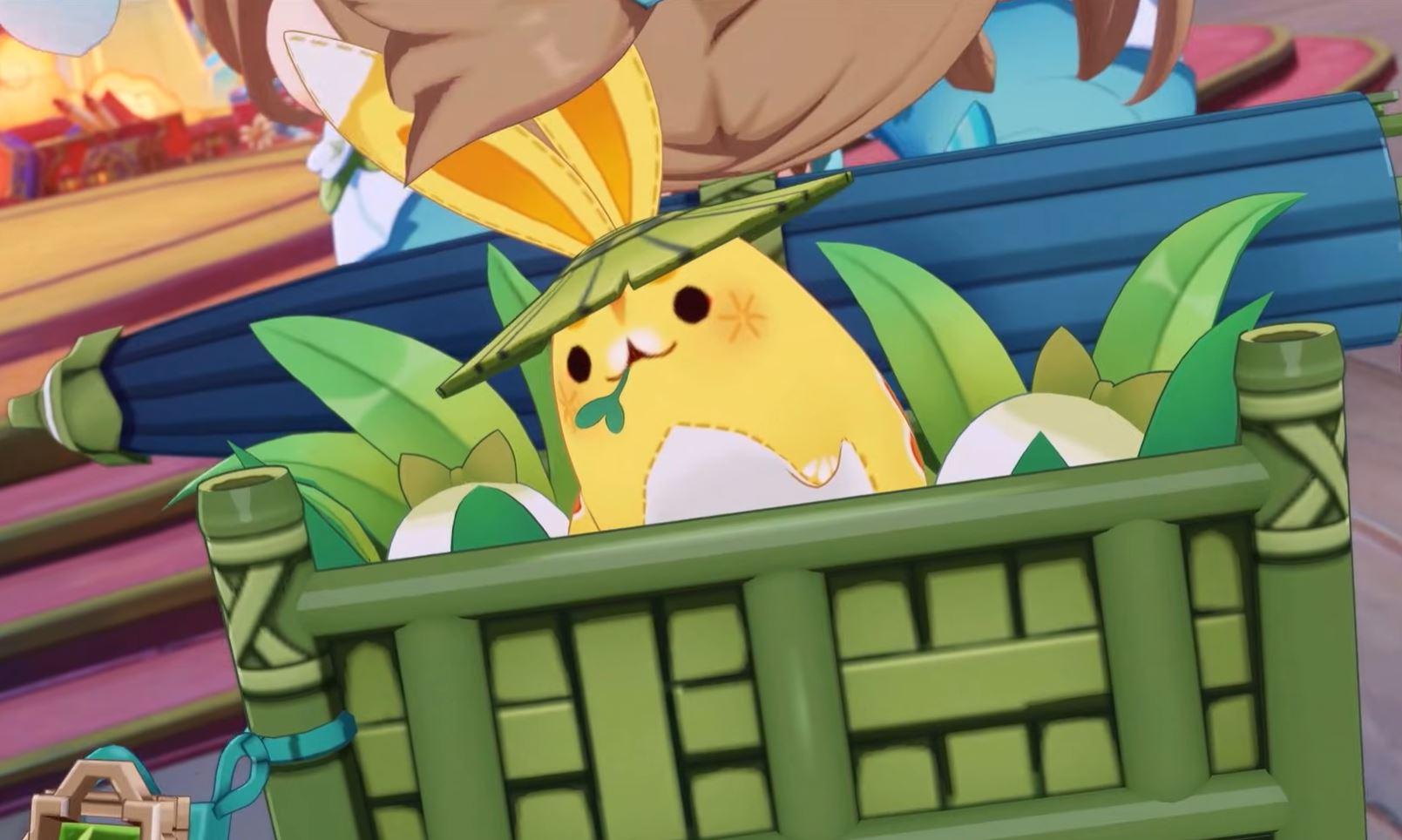 Yuegui Looks pretty chill in that basket.