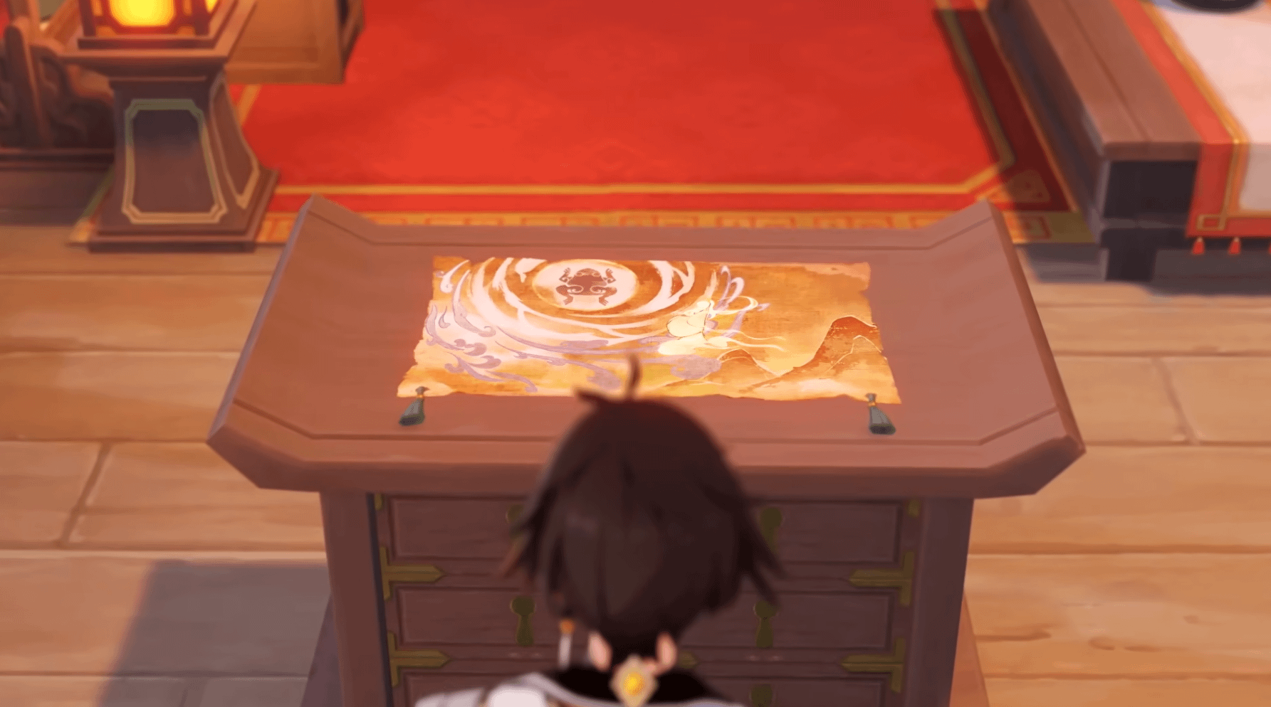 Why is John Impact looking at a frog picture in new trailer?