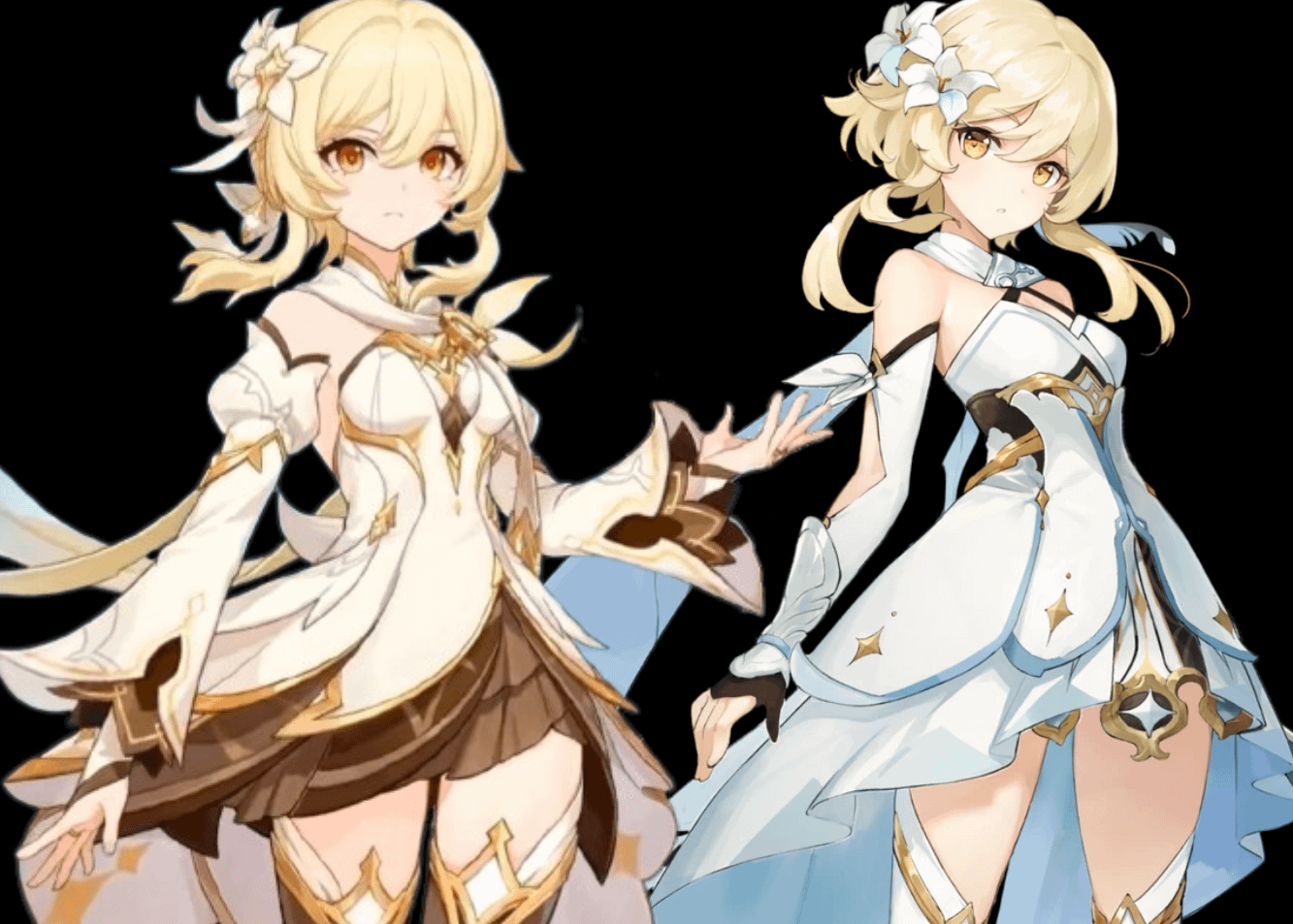 Looking at them side by side, it does seem like they buffed her thighs