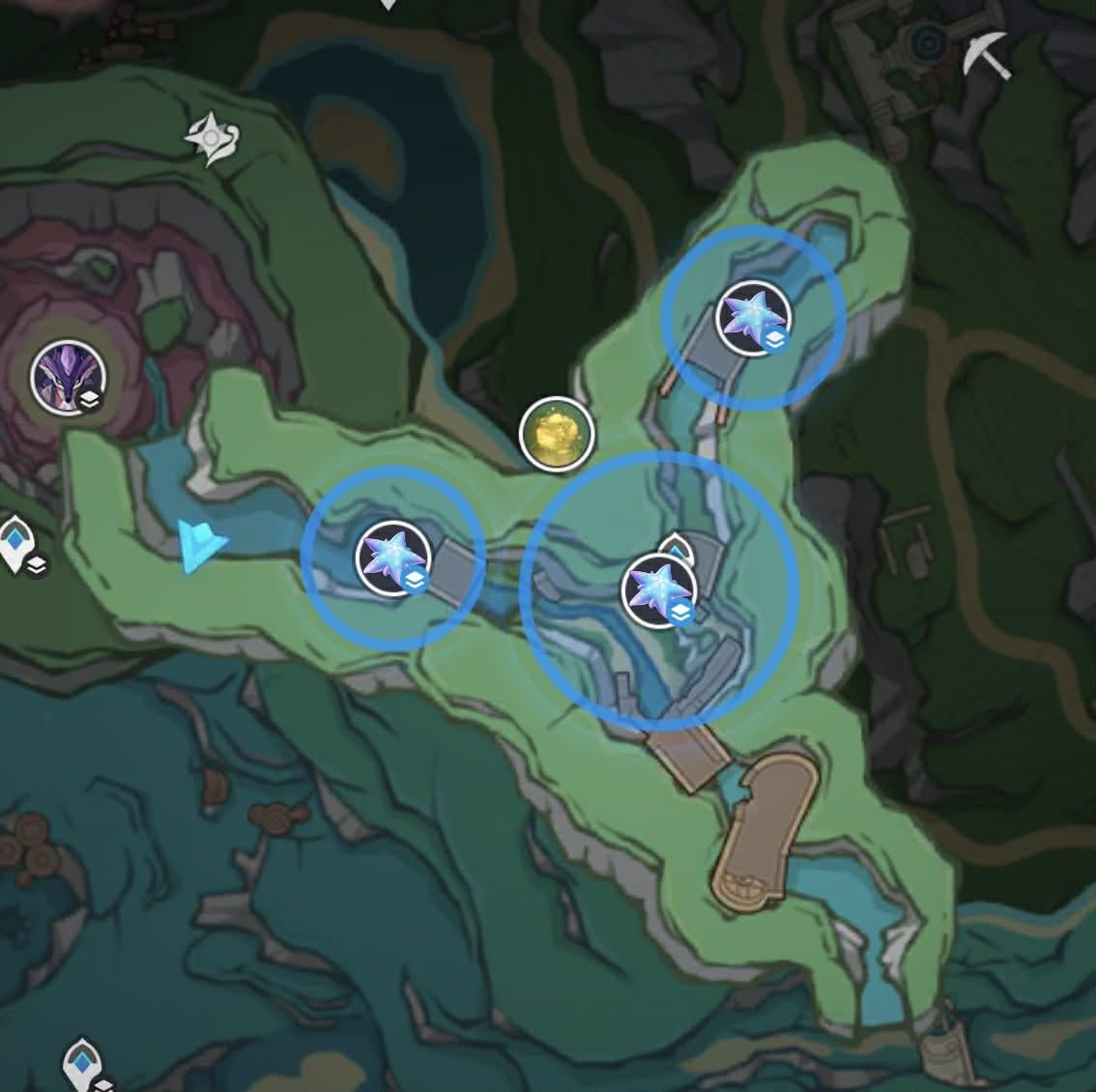 How do I enter this part of the Liffey Region?