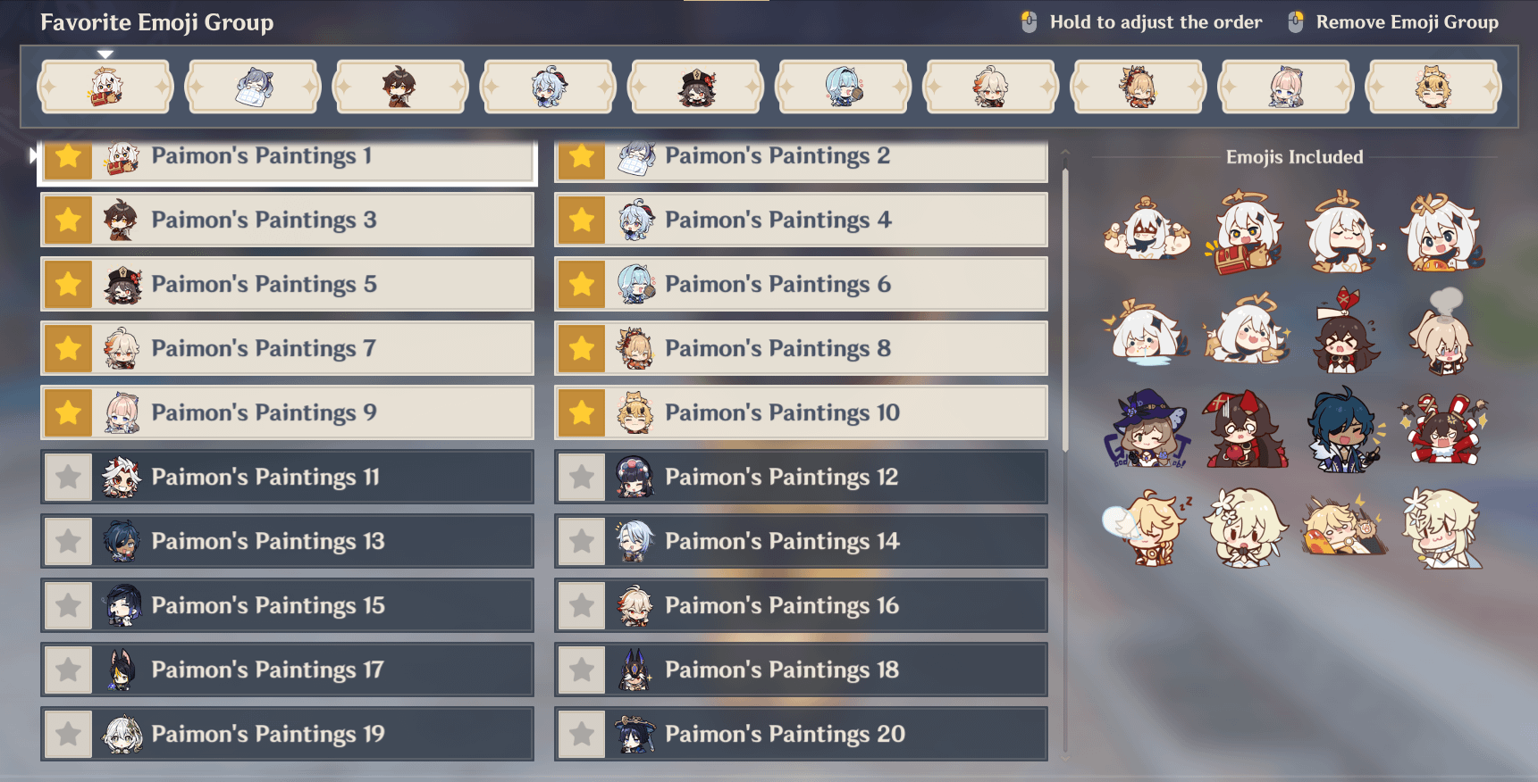 Hoyo, I beg of you to bring the old Sticker system back already