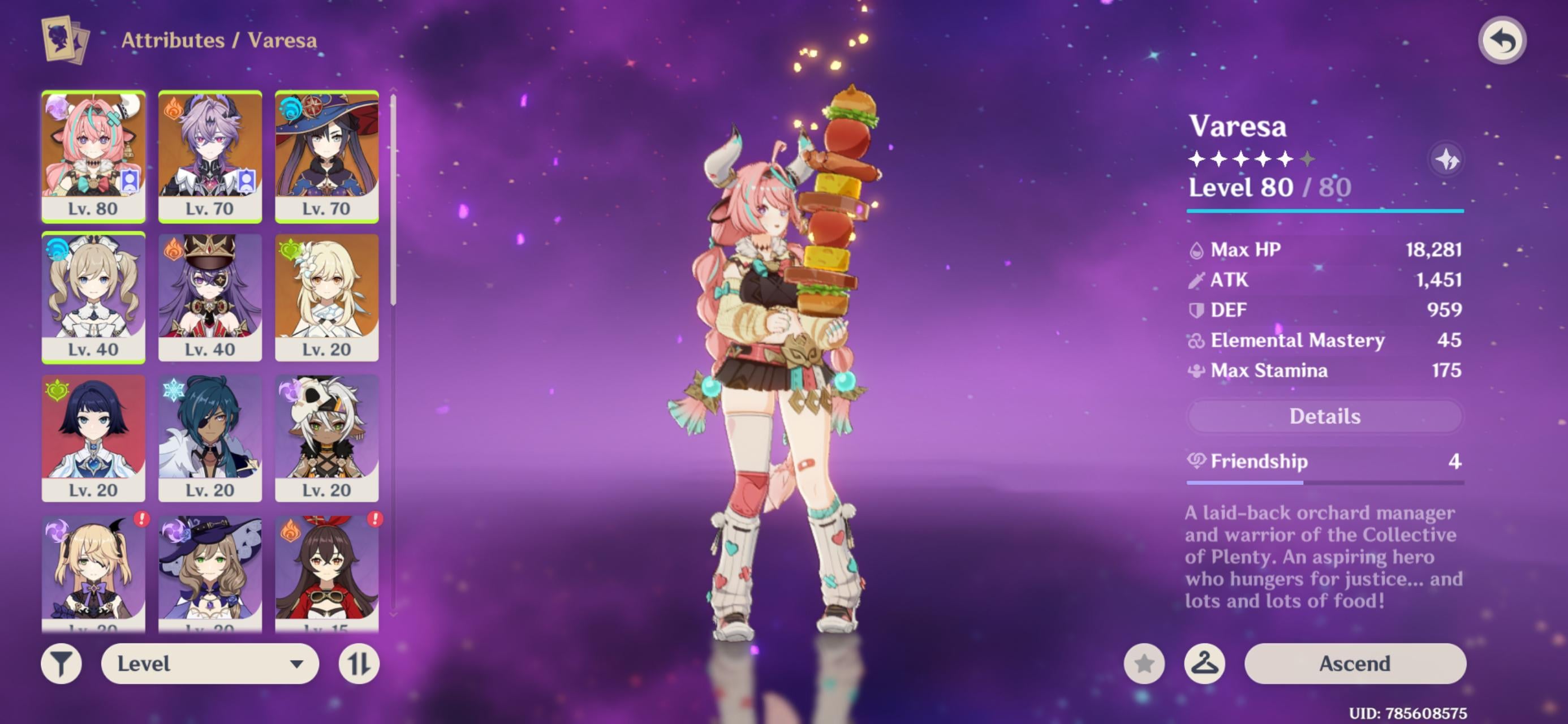 Help with choosing the next character