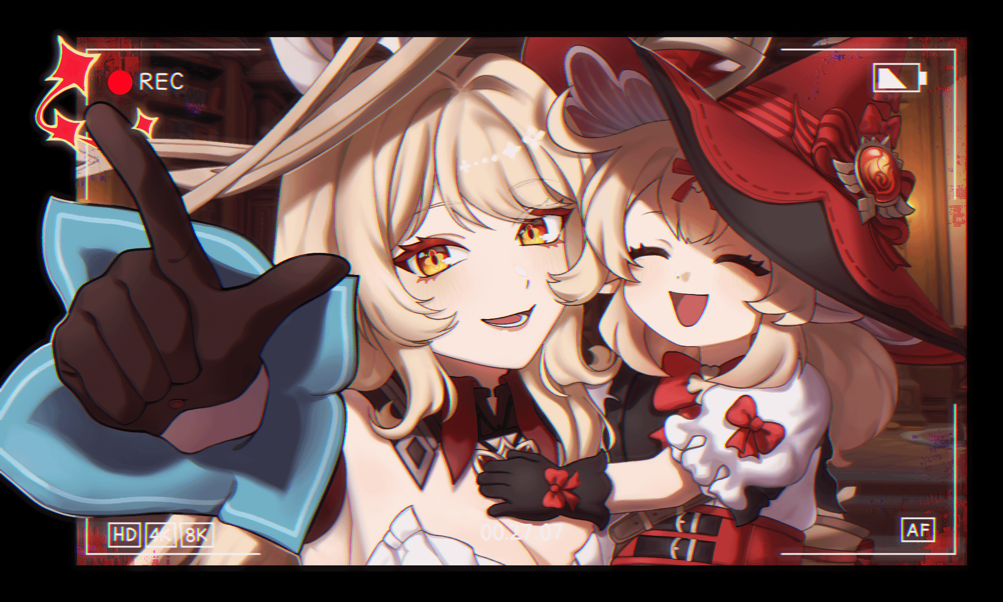 I drew Alice and Klee together! :3