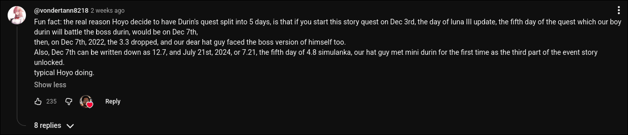 TIL Durin's Story Quest Time-Gating also has lore relevancy