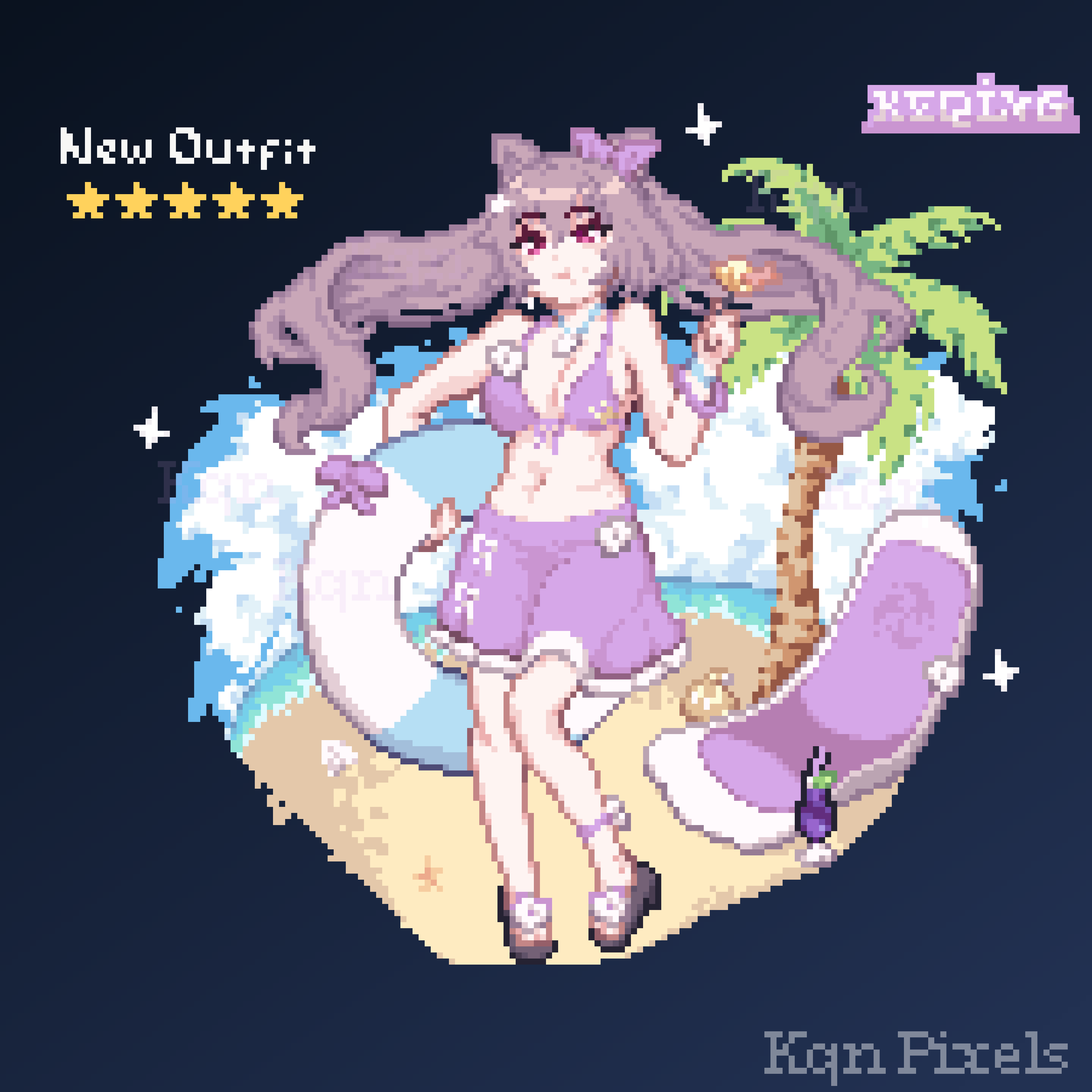 Keqing Summer Outfit