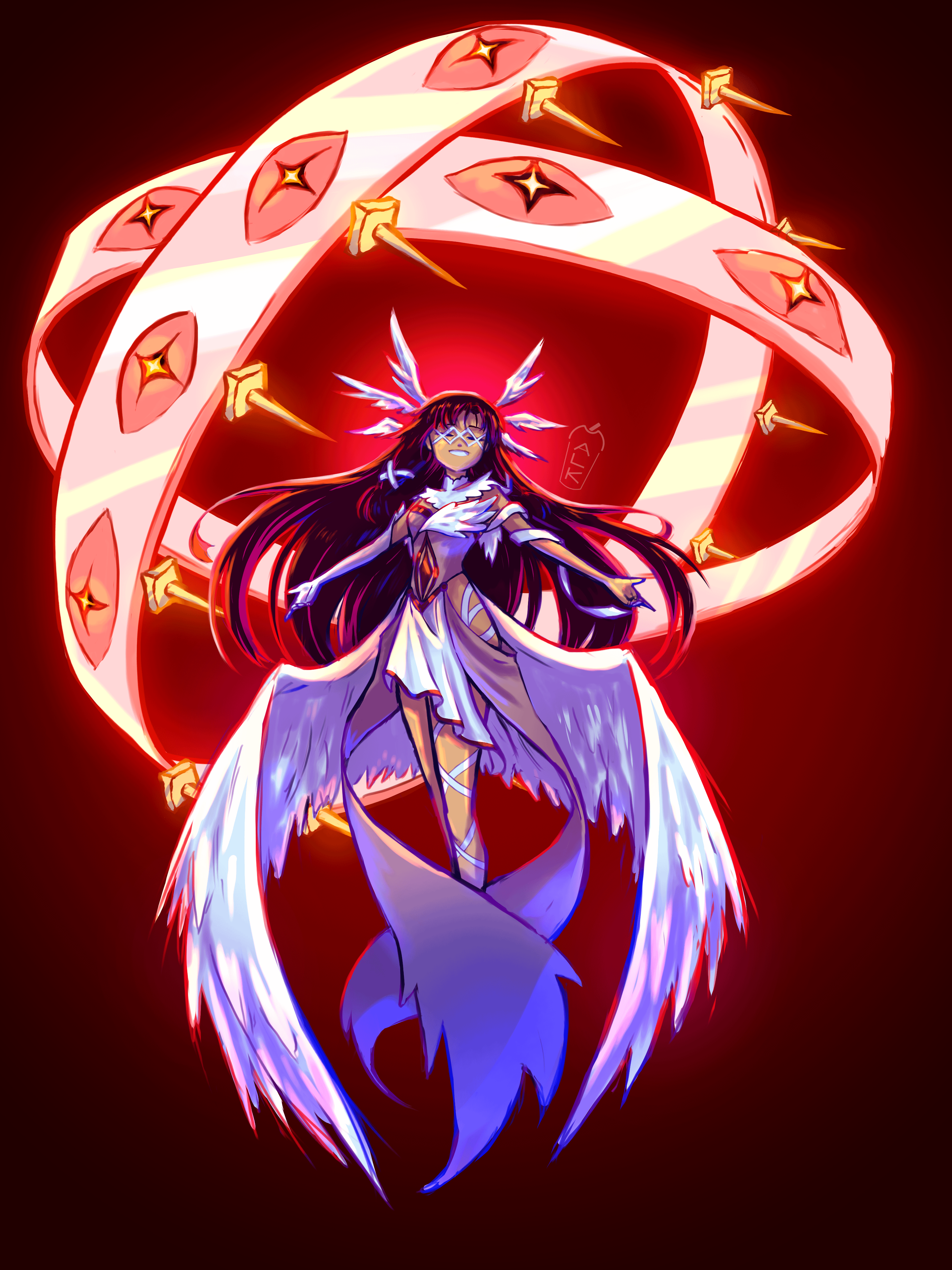 A year ago, I drew what I thought Columbina's boss fight would look like...