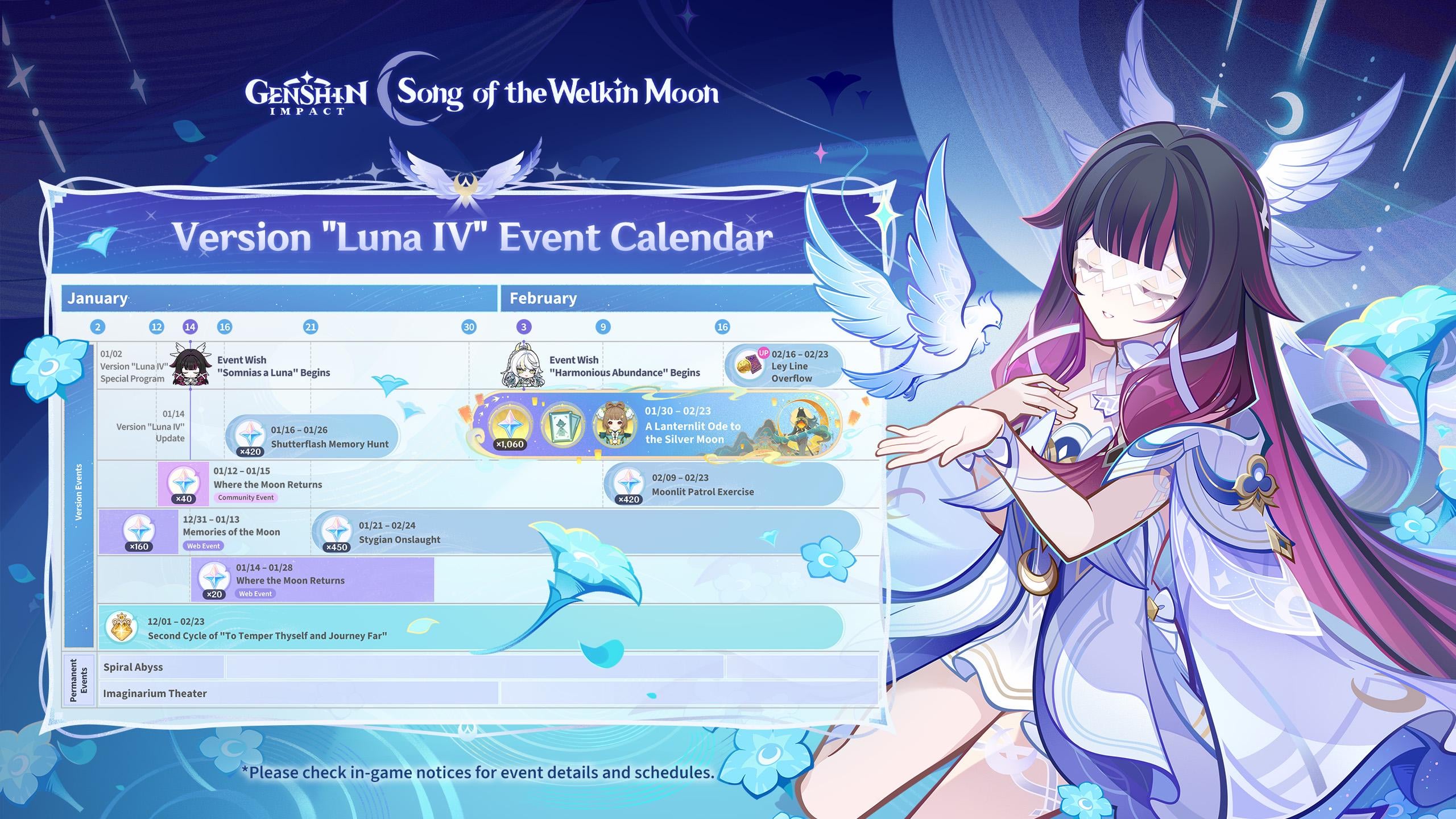 The Version "Luna IV" "Events Calendar" is now available!