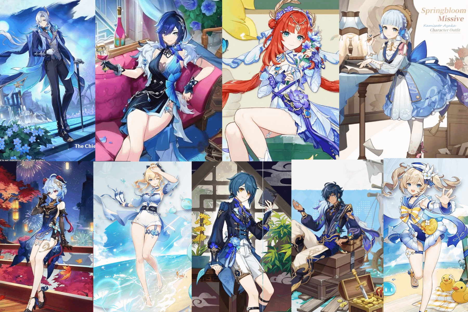 Yes hoyo give us more blue skins! Especially blue and black, we've never gotten that combination before