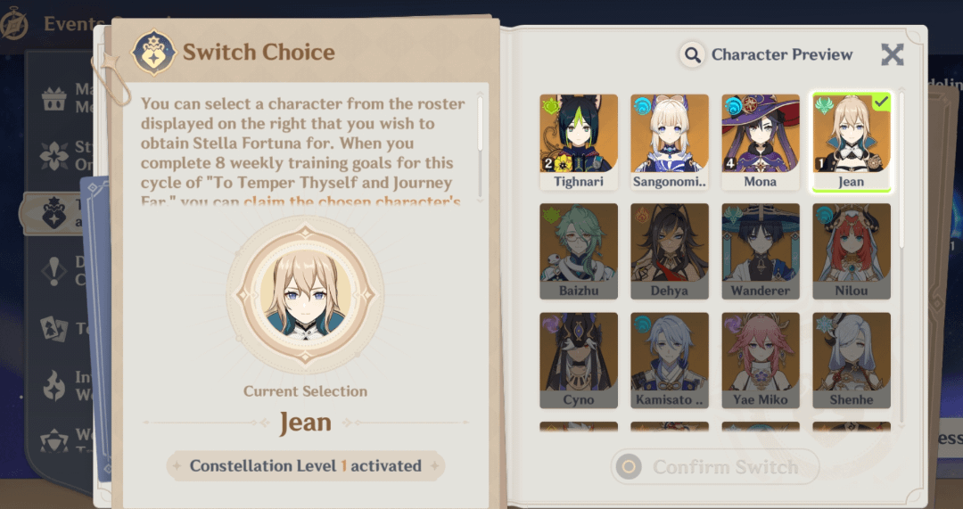 I have like nothing useful to select/claim 😐