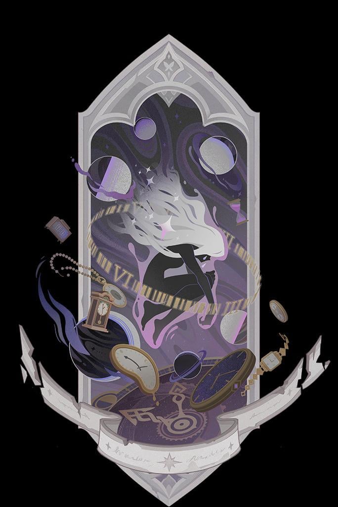 Just notice that in The Wheel of Fortune card, Istaroth is shedding tears.