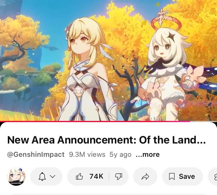 The Liyue reveal trailer is the only trailer they’ve shown Lumine as the main character