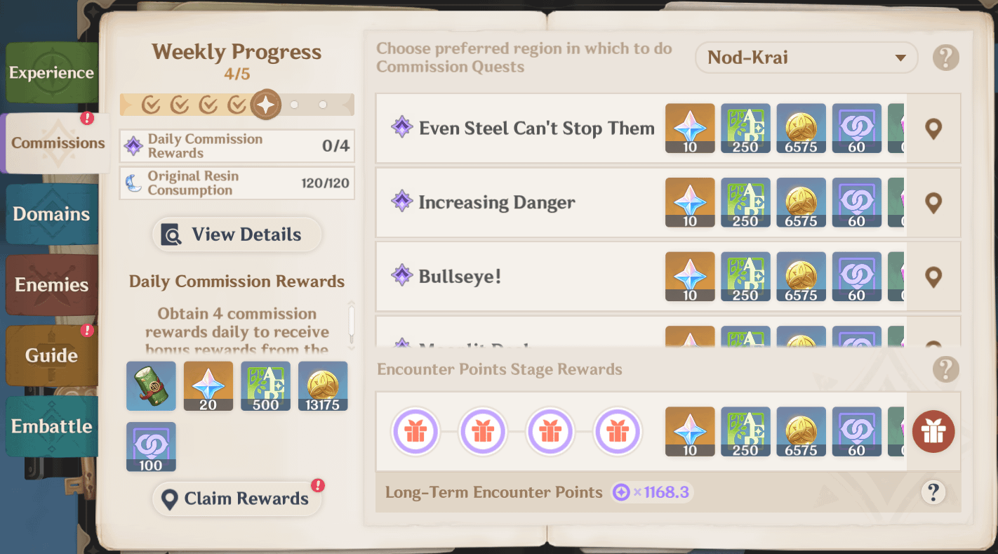 what does the long term encounter points do exactly?