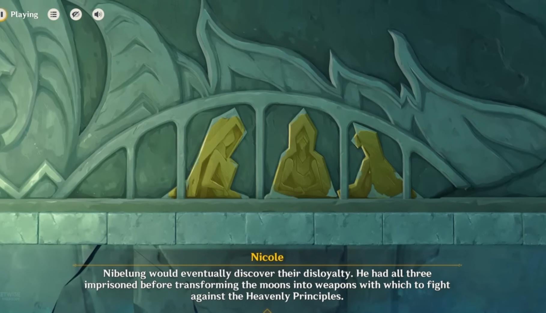 So PO didnt see a giant dragon with Abyss power entered Teyvat with his spaceship and captured the Moons ? It should take a while for Nibelung to rallied other Dragons and turned the Moons into weapons and PO didnt do anything.