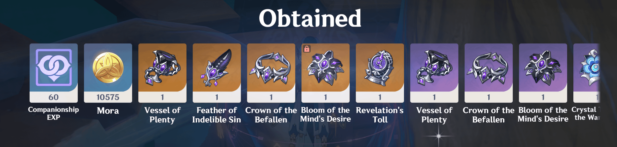 That might be the first time I got the whole set in one drop