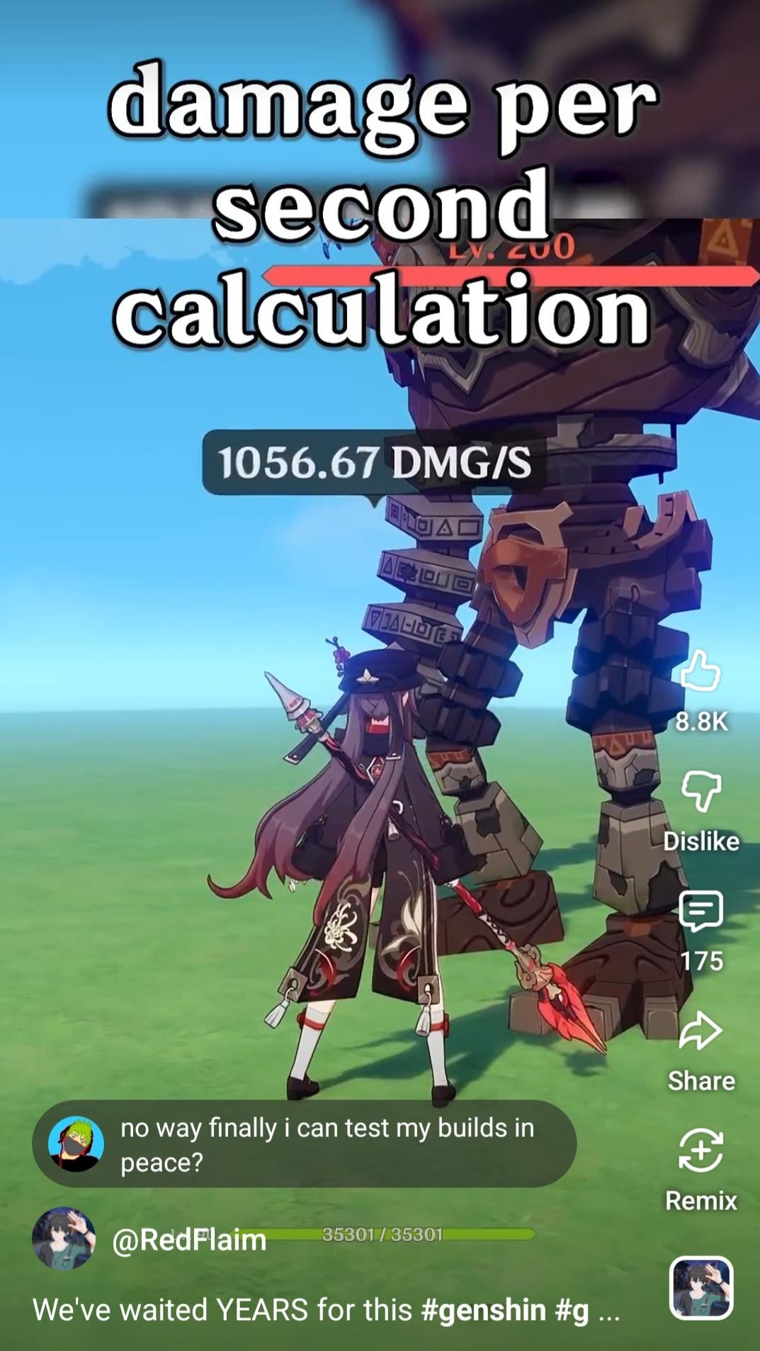DPS calculator finally in Genshin next patch