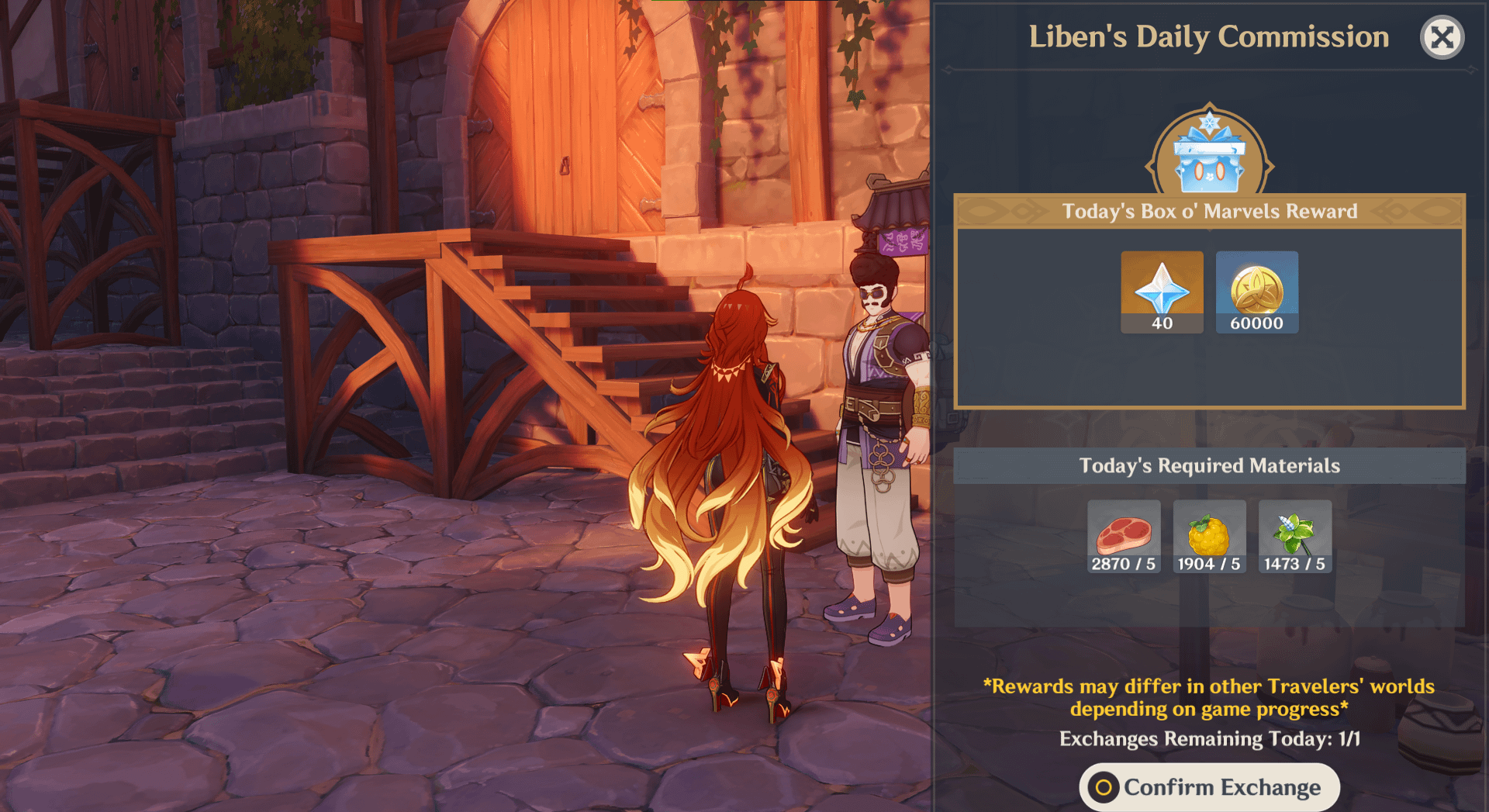 Reminder: You can still get Primogems from Liben after claiming the Mega Box