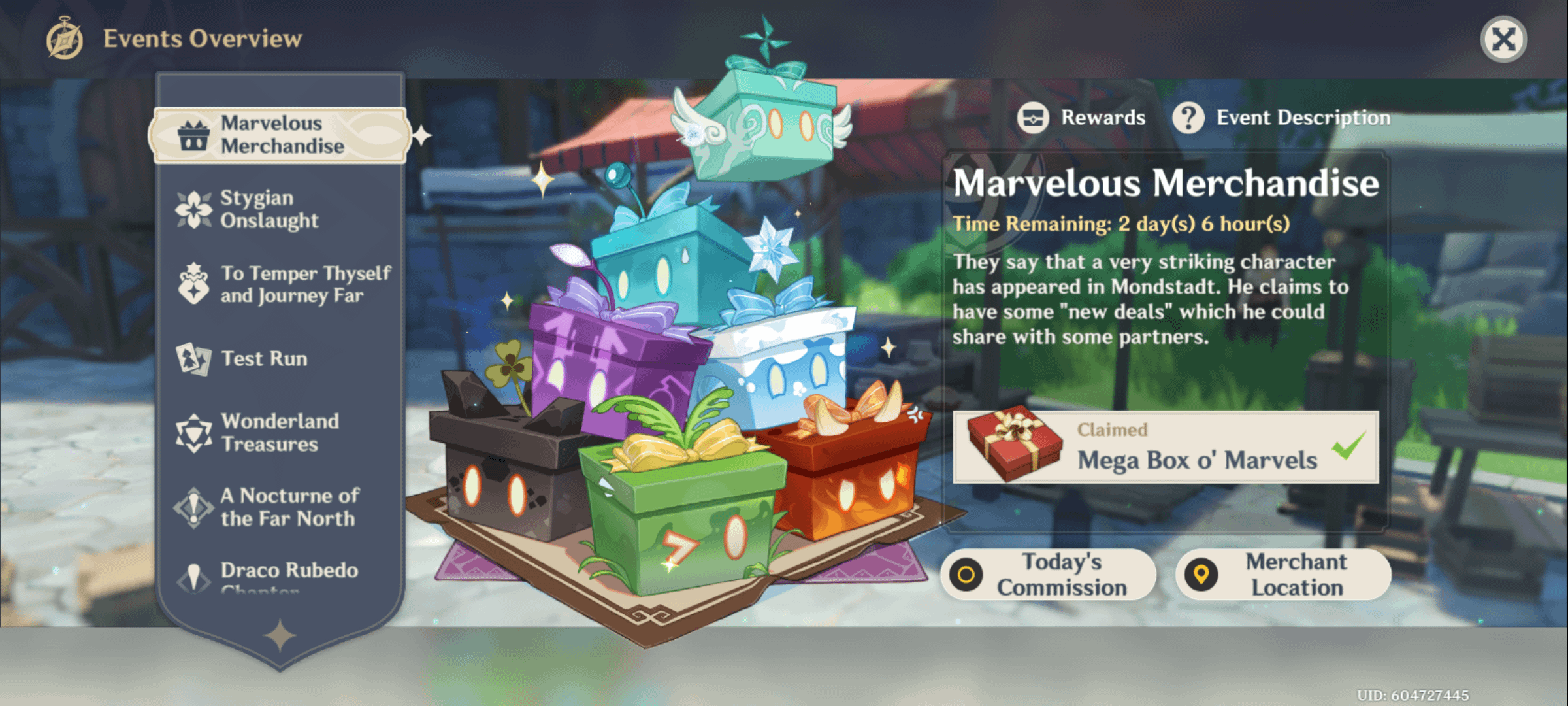 Friendly reminder to claim Marvelous Merchandise's primos or you'll brick your account forever