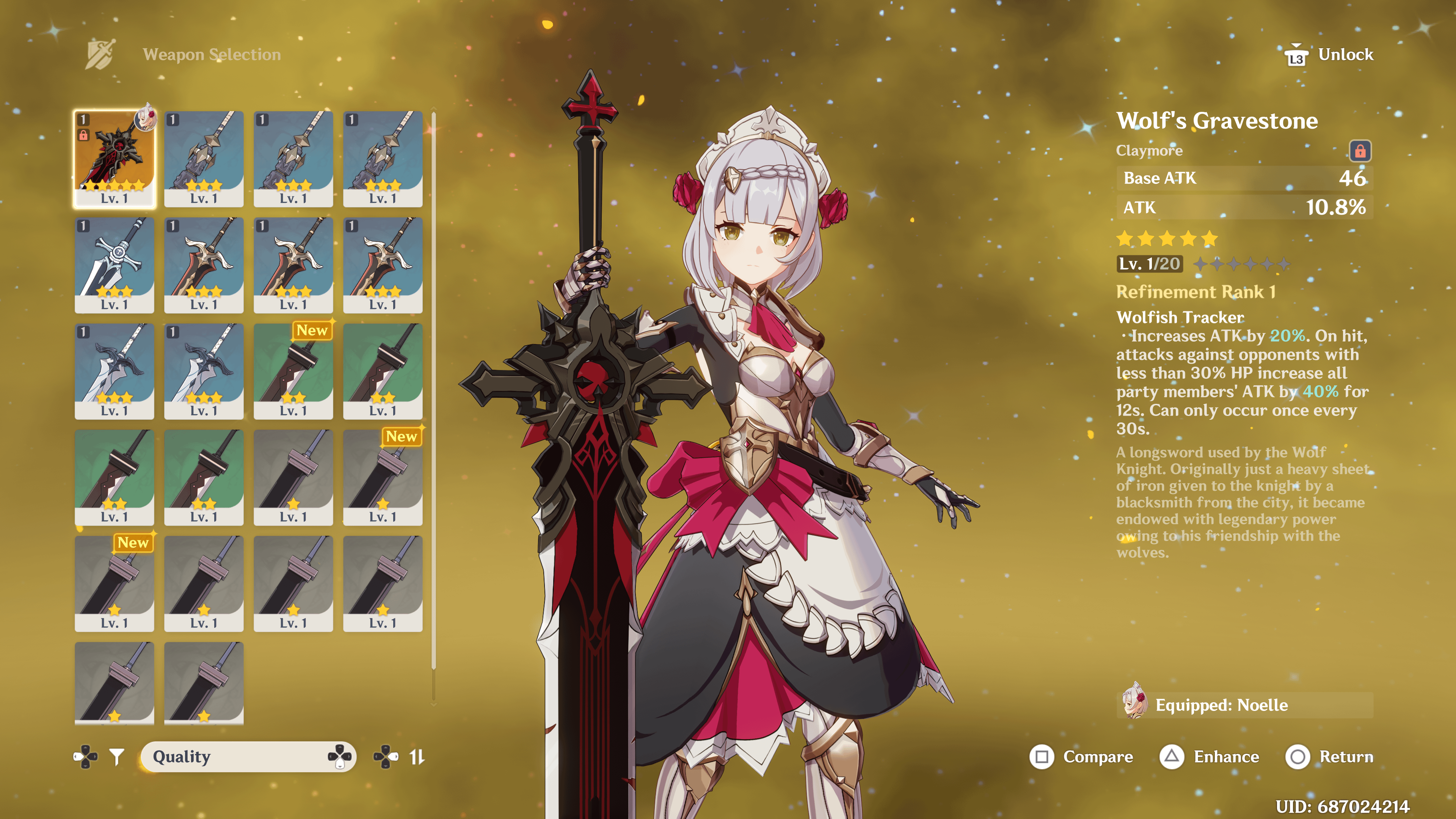 So apparently I was sitting on one of the best claymores in the game and didn't know until I got Noelle. Um can someone confirm if this true