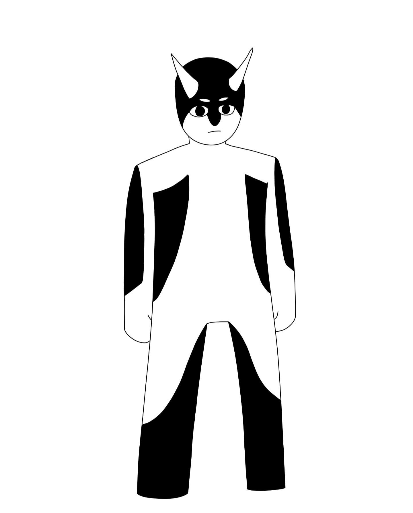My first fan drawing of a male melusine.