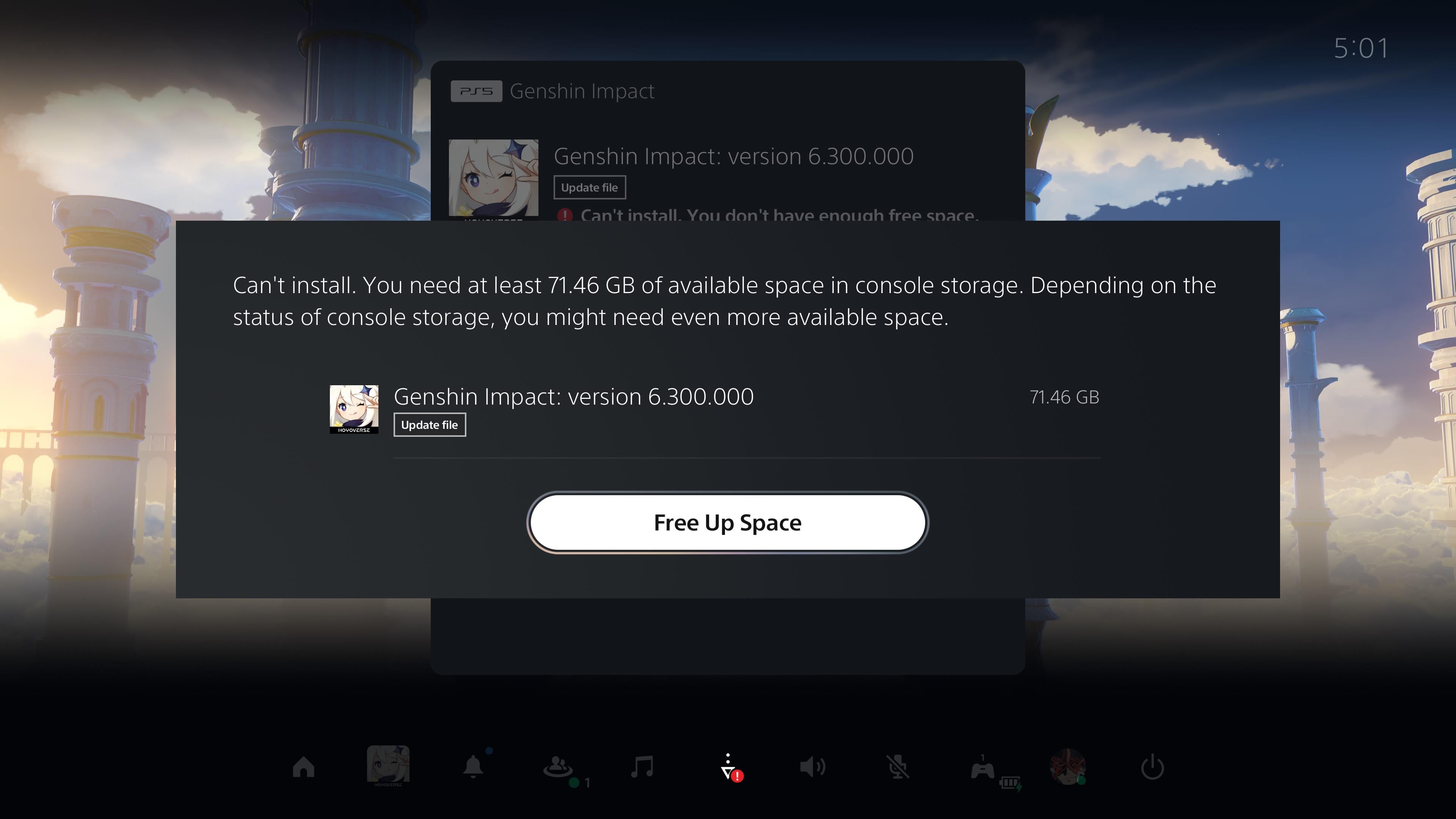 Game size on PS5 is madness