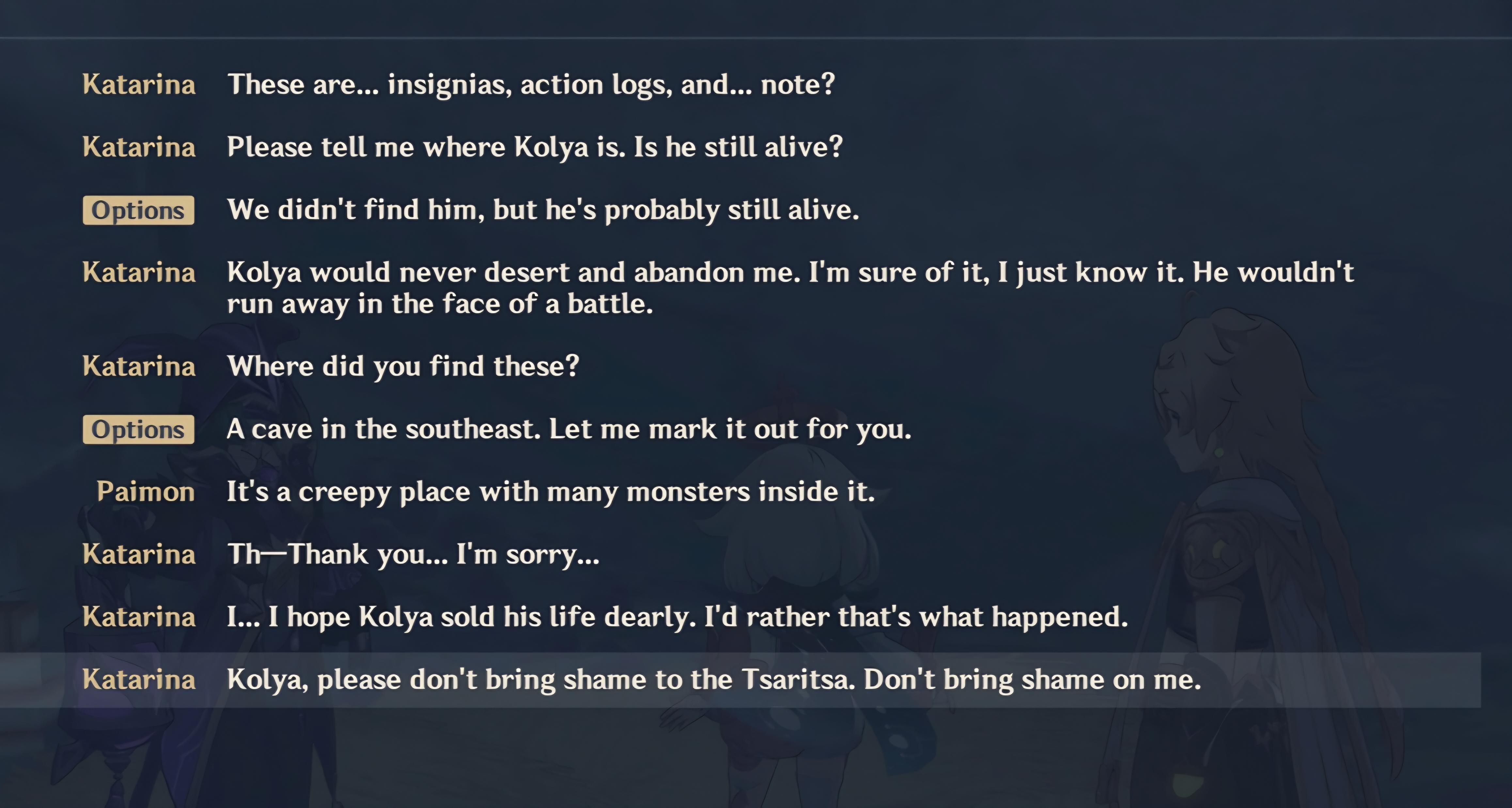 One of my favourite moments of dialogue in the series