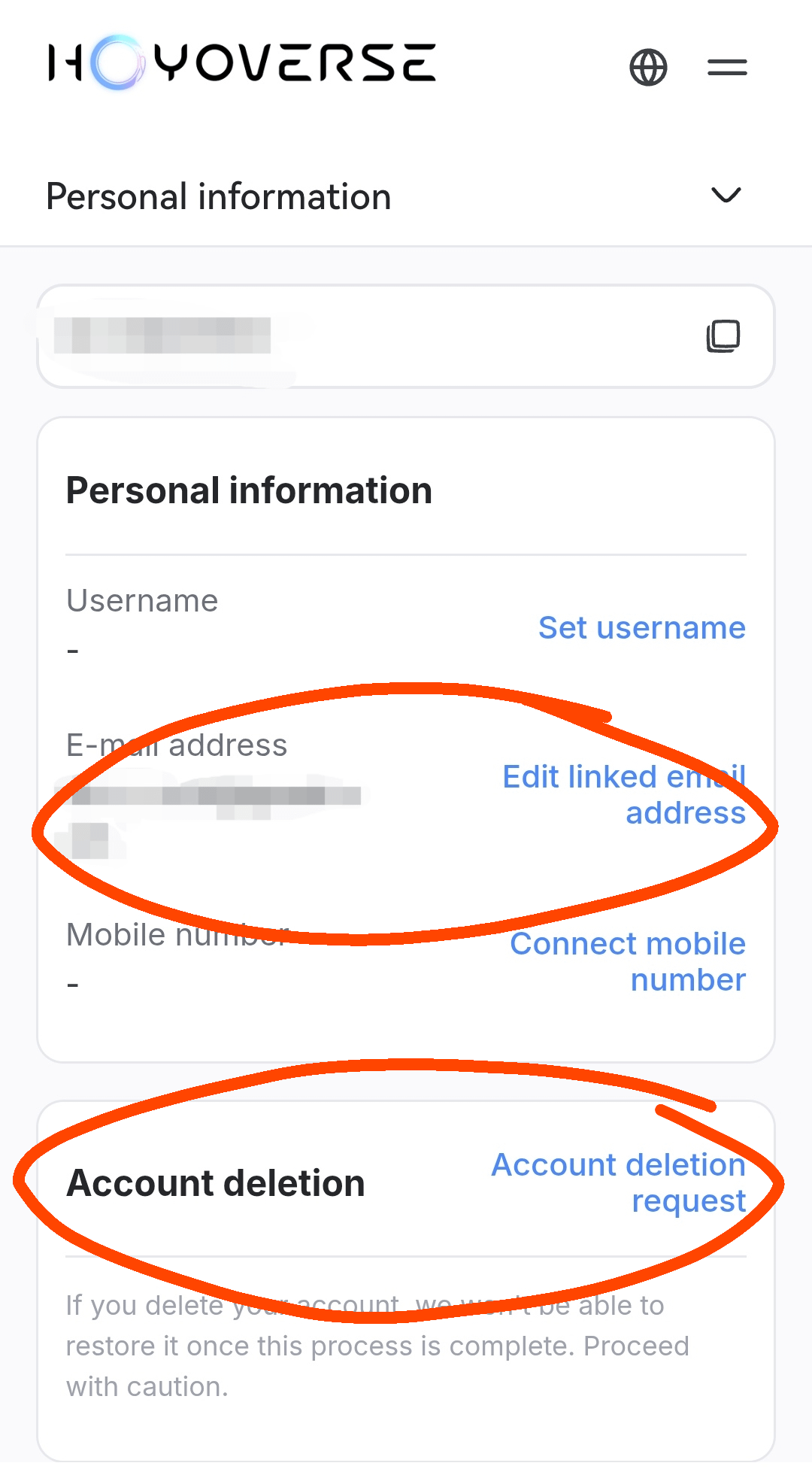 Hoyoverse account issues