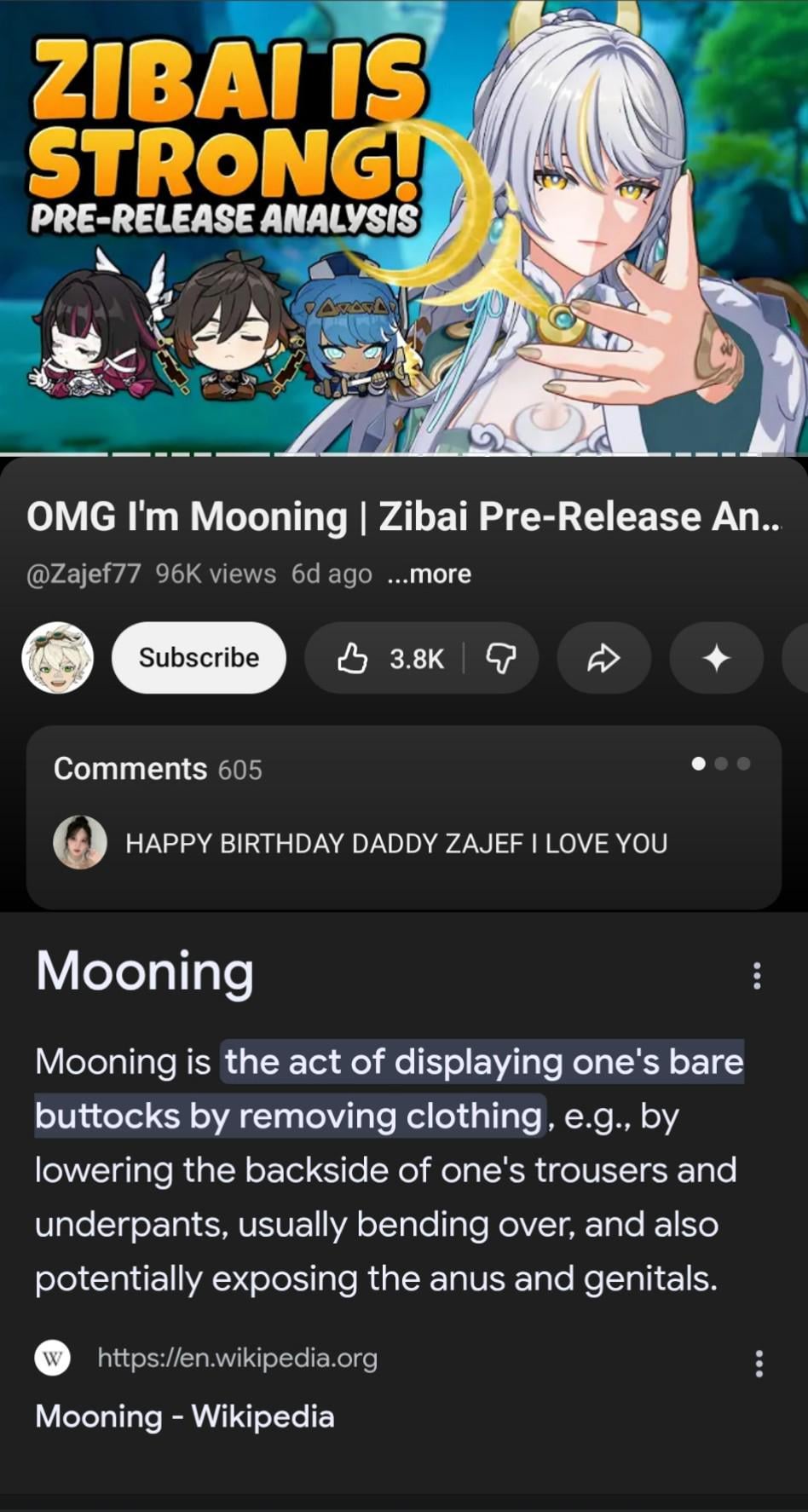 Mooning