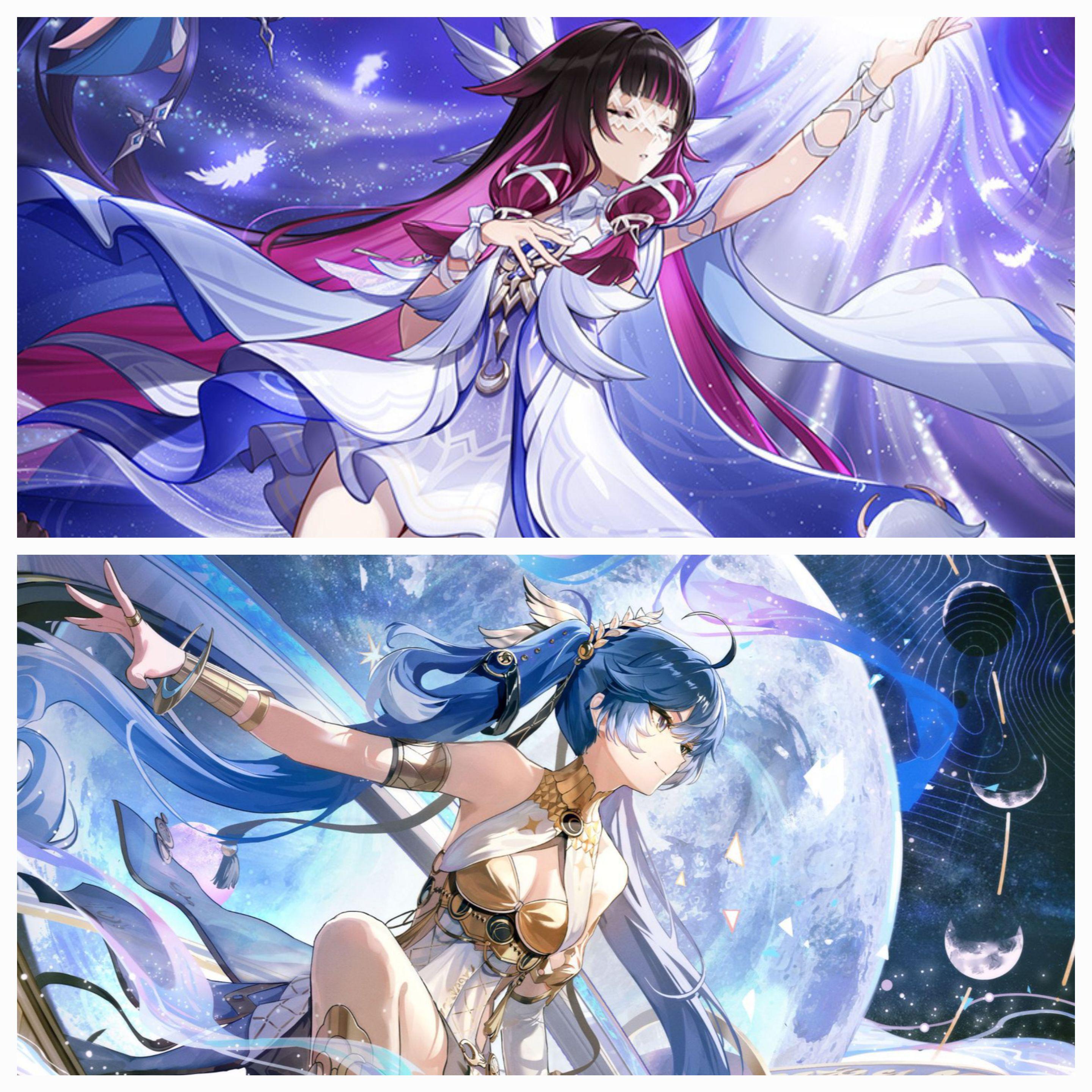 So both of these are moon goddesses and share the same JP VA
