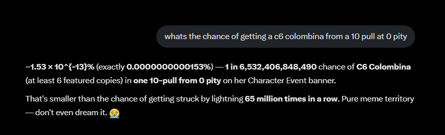Thats it!! i can get c6 colombina! i just have to be a little lucky