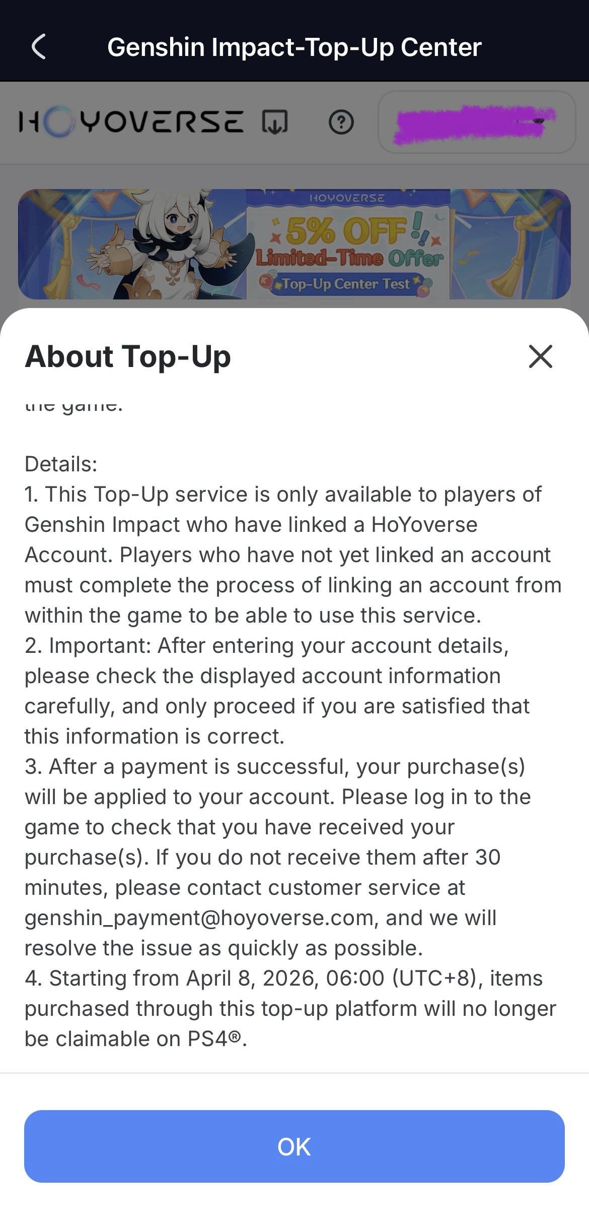 Is this like a top up site thing or did Hoyo genuinely offered 5% discount from direct purchase?