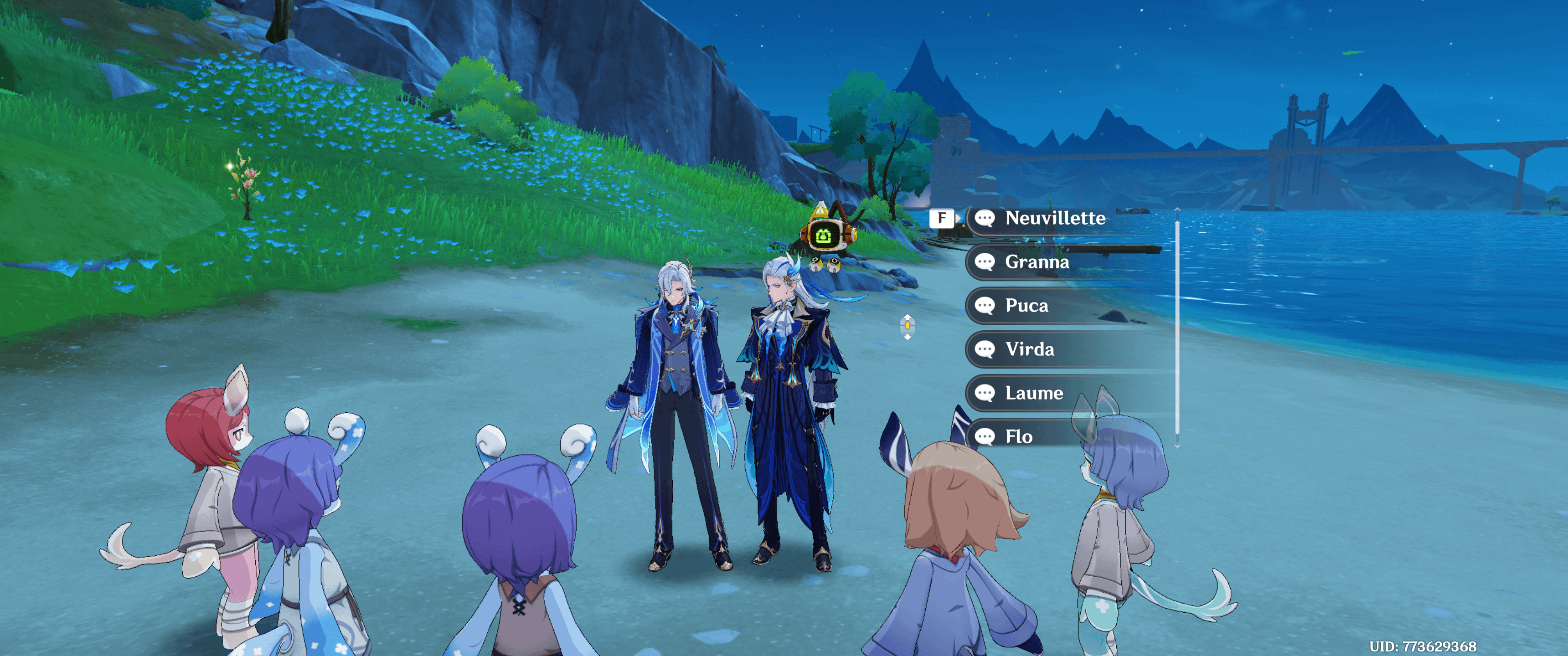 How did the Melusines perfectly craft Neuvillette's outfit to his size, considering they all see him differently?