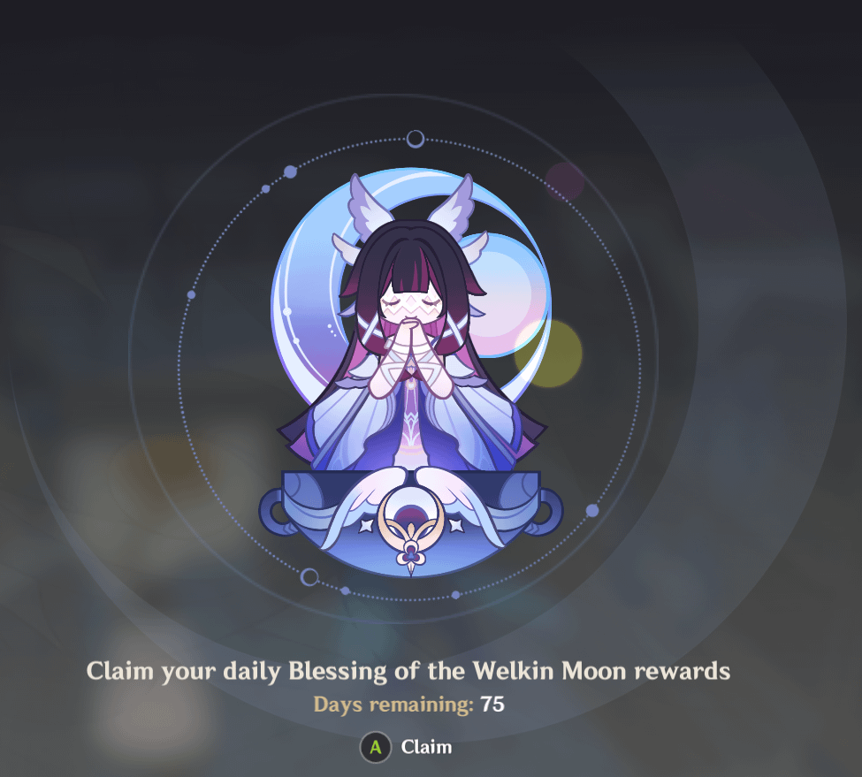 Columbina is now the new Welkin Moon on login