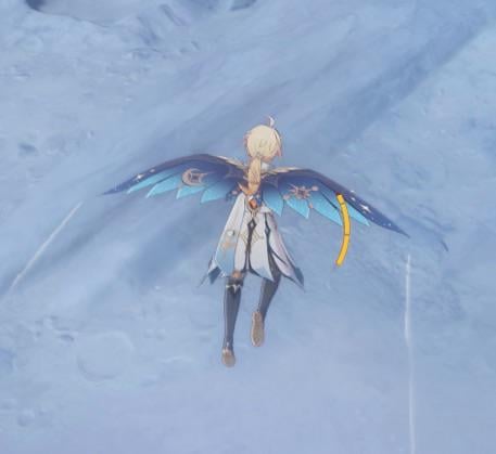 The very first wind glider we got looks so good on the new skin 🥹