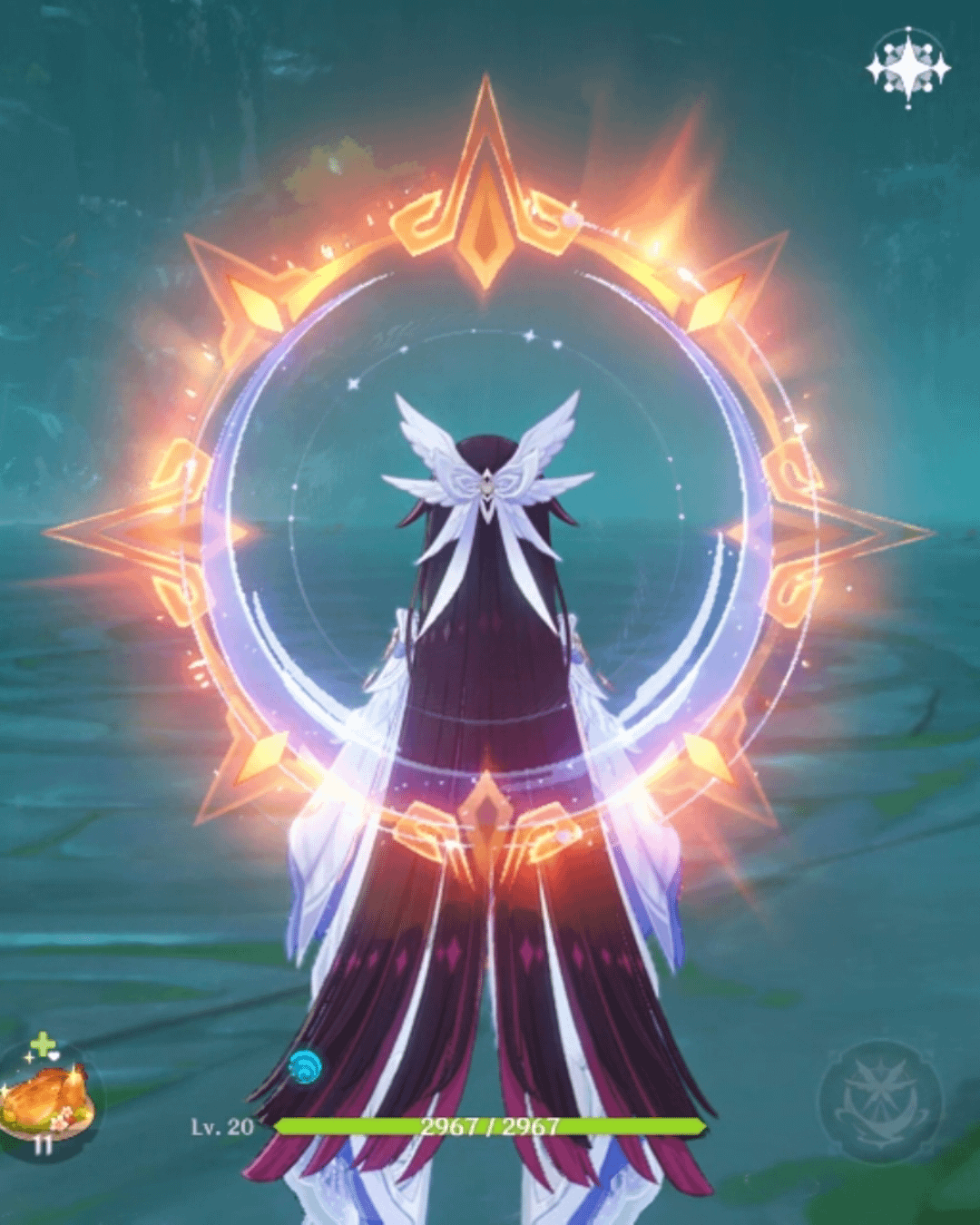 Mavuika and Columbina make an eclipse(sort of)