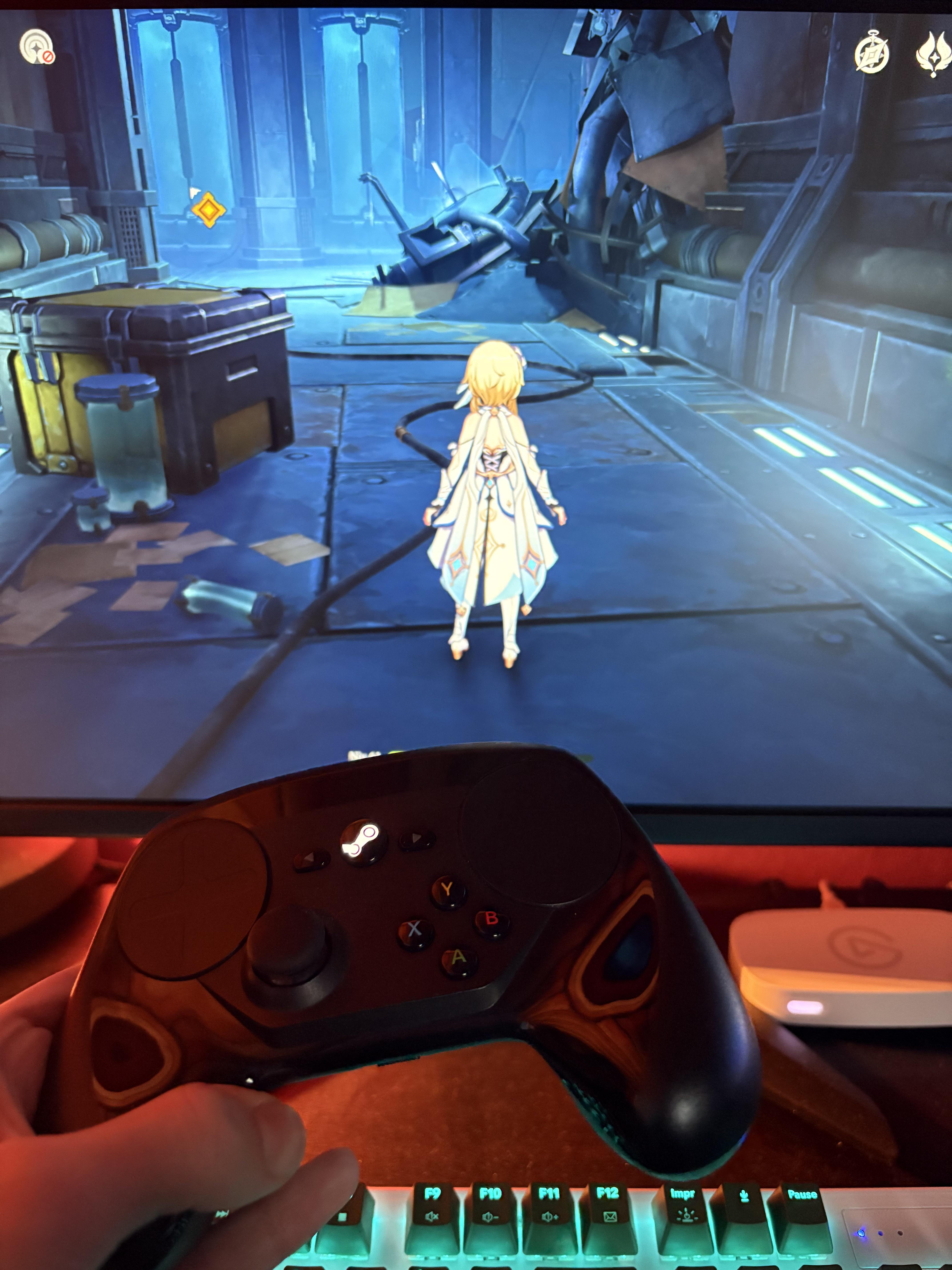 So… Do you think I'm the first person in the world to do the new Archon quest with the Steam Controller? 😂