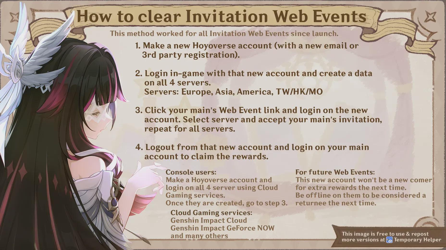 How to clear the new web event if nobody helps you.
