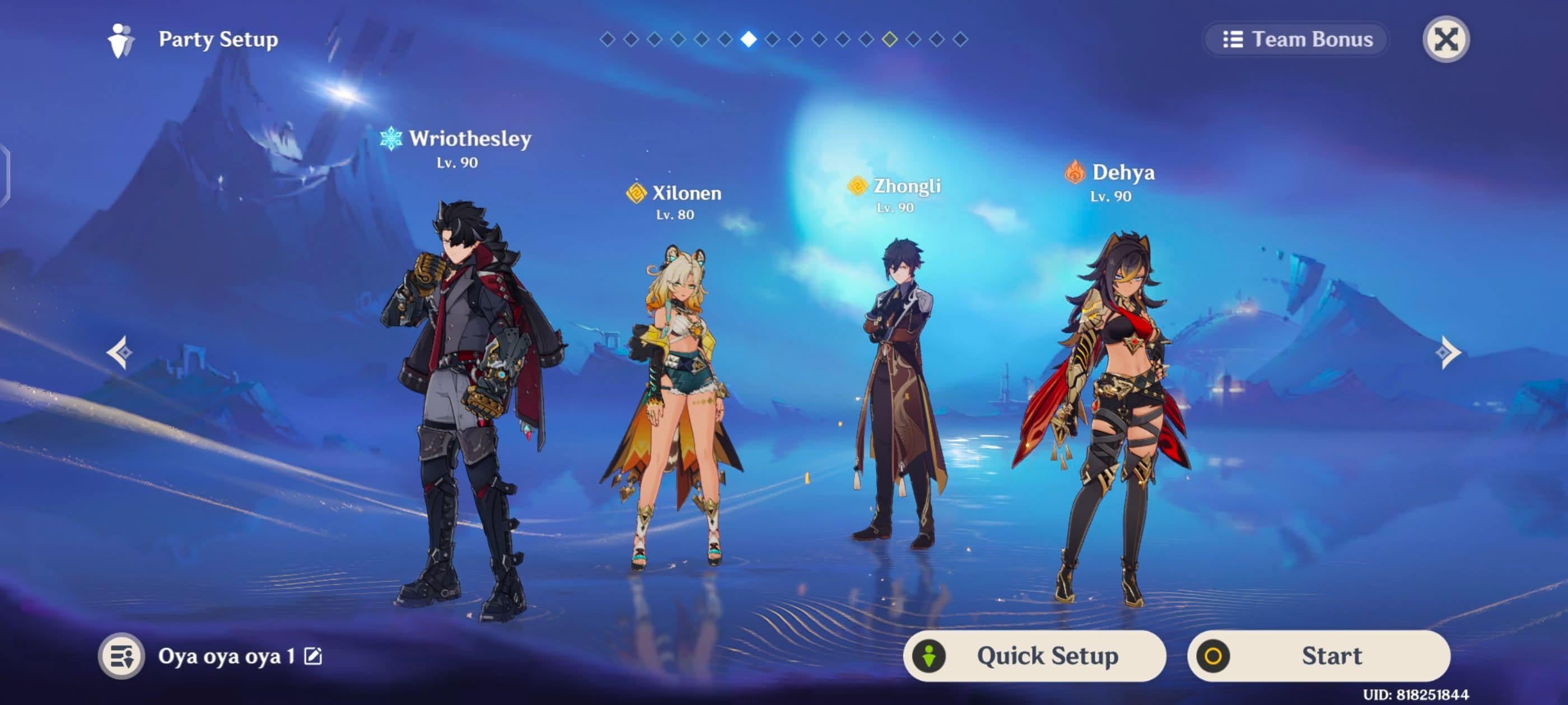 My "smack Dottore to oblivion" squad