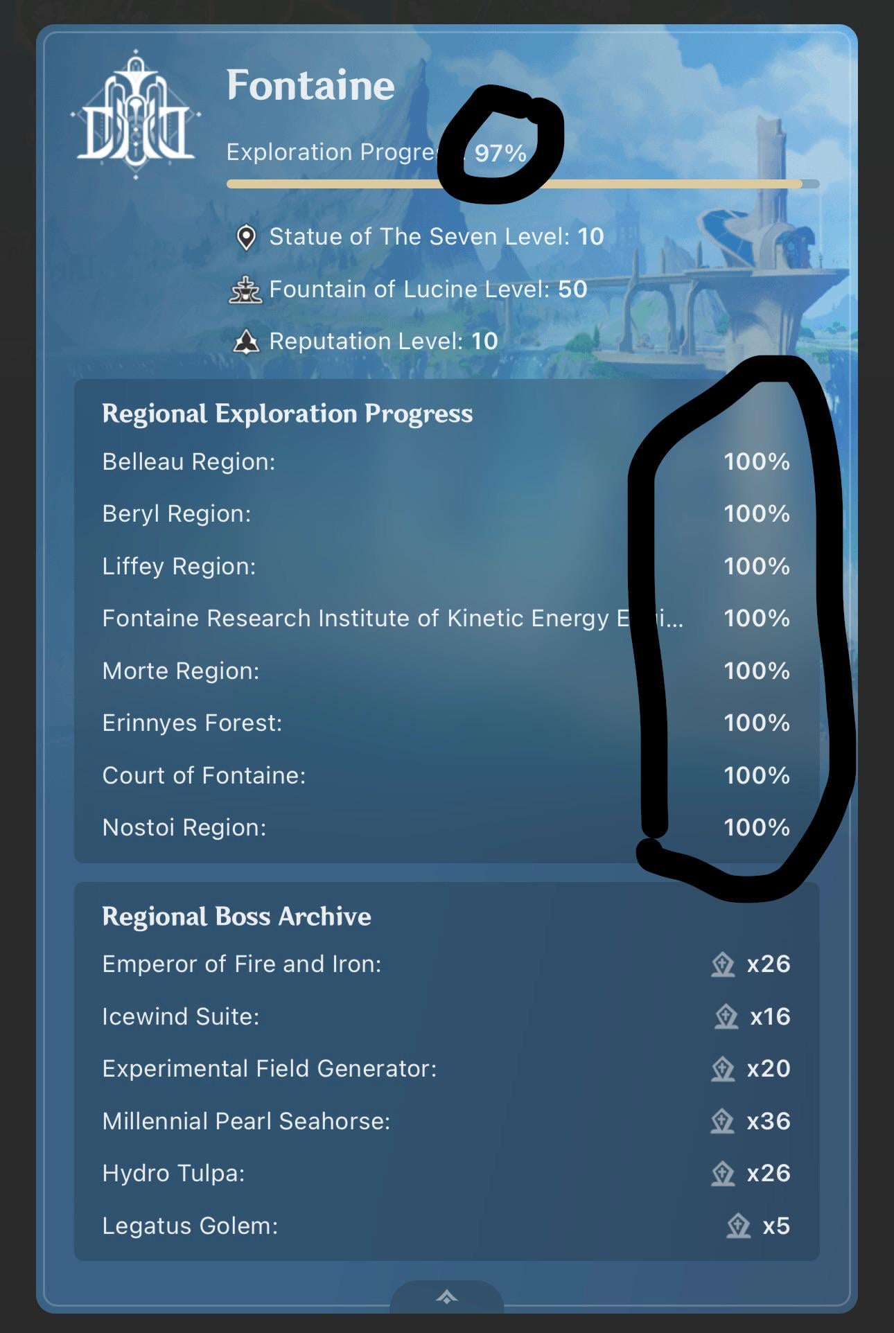 Stuck at 97%