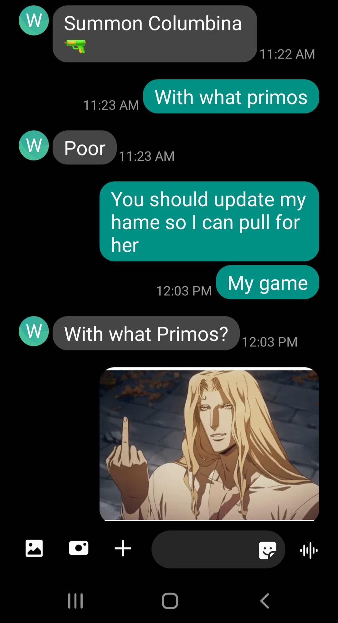 He did update my game for me