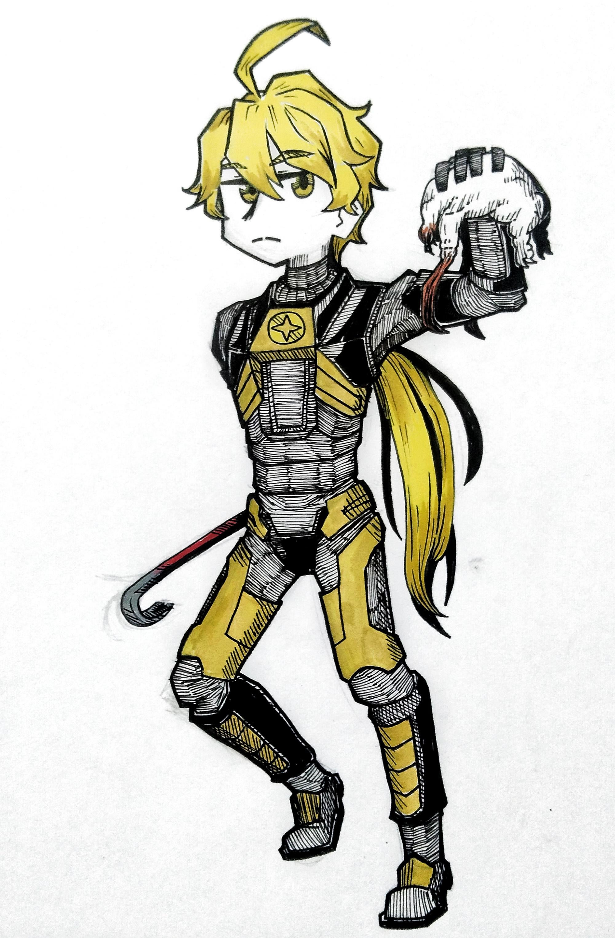 Doodled Aether's new outfit, did I get it right?