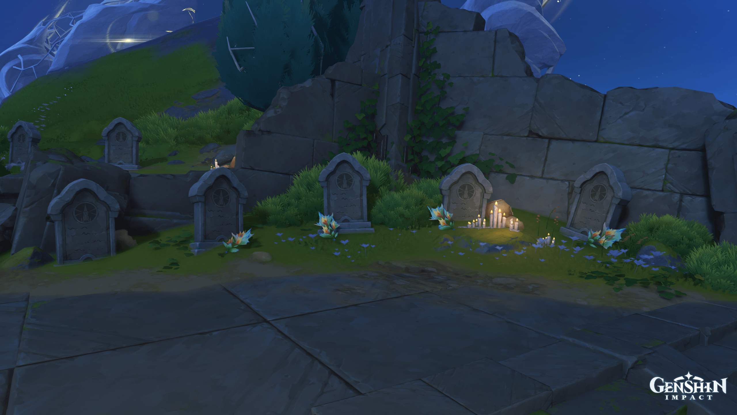 I just want Hoyo to know that if I could steal these flowers from these graves, I would.