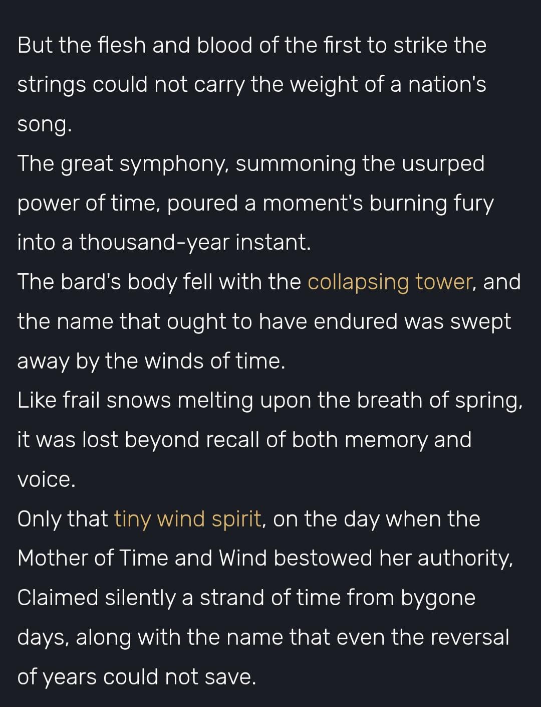 The reason why Venti decides to take Nameless Bard's appearance.