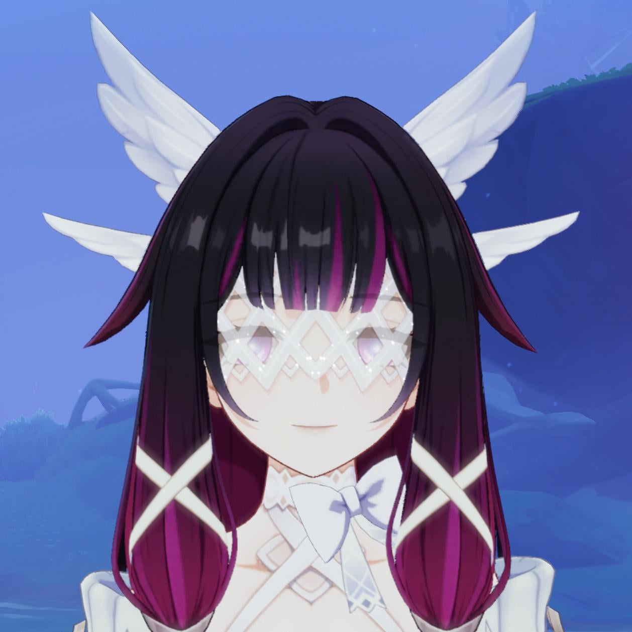 Columbina but her eyes are still open through the mask bug: