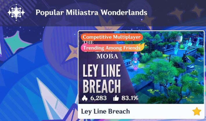 My MOBA is on all servers Popular Miliastra Wonderland page!