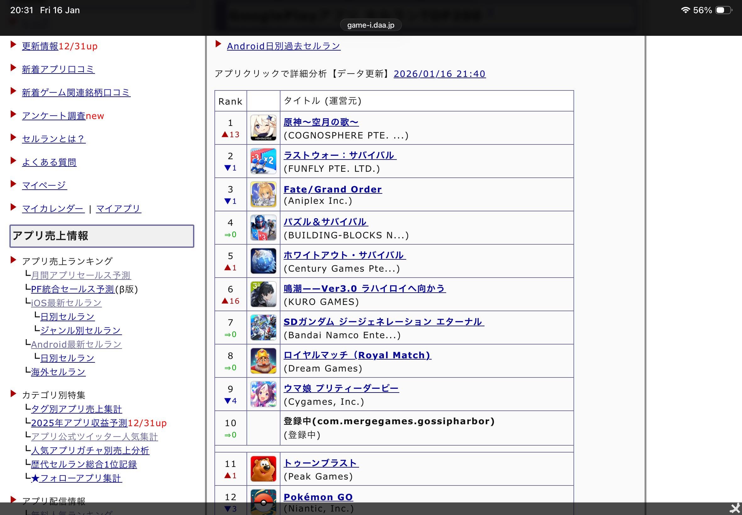 Clombina and Ineffa made Genshin hit #1 on JP android