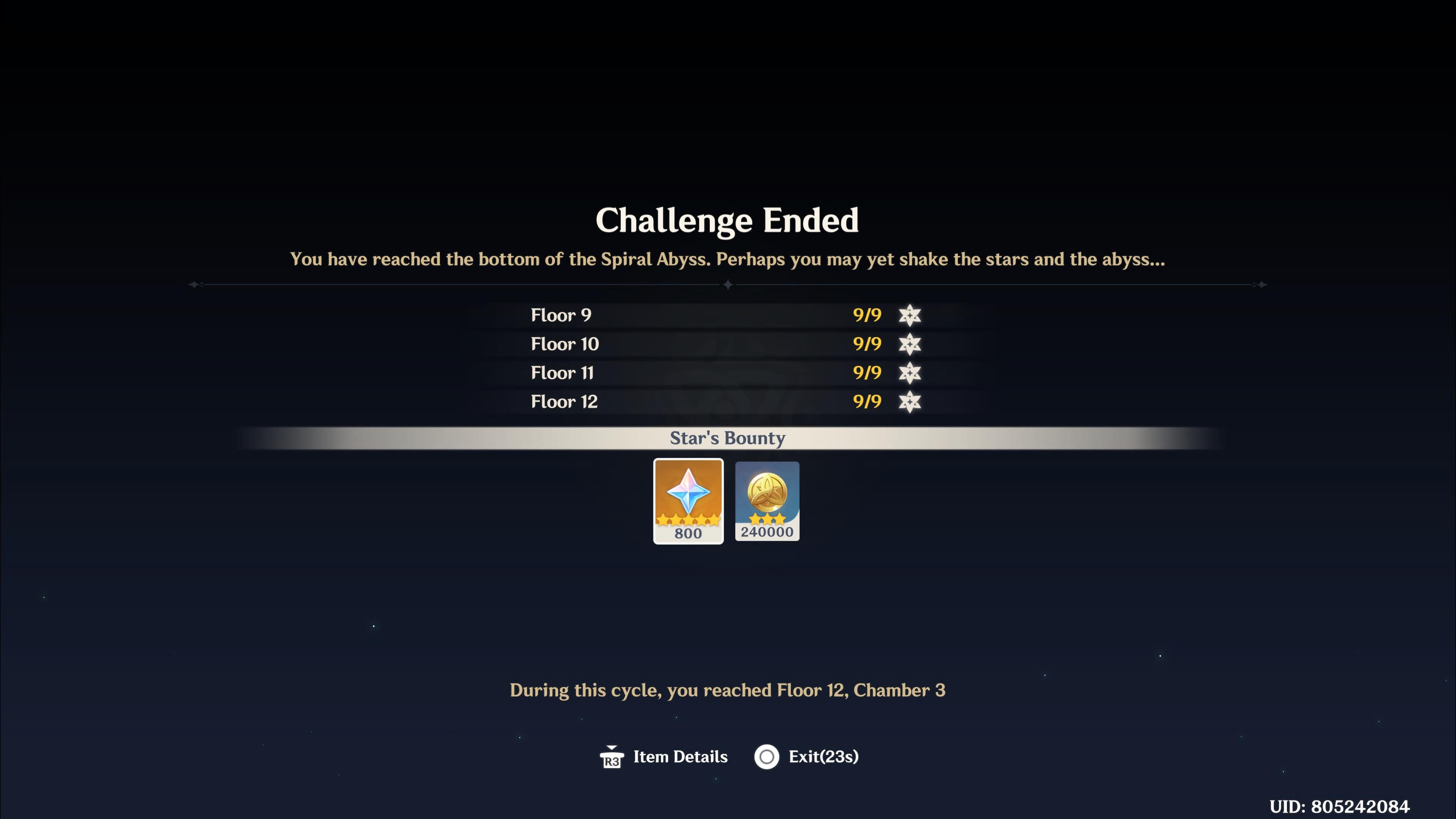 Fist time to Perfect Spiral Abyss