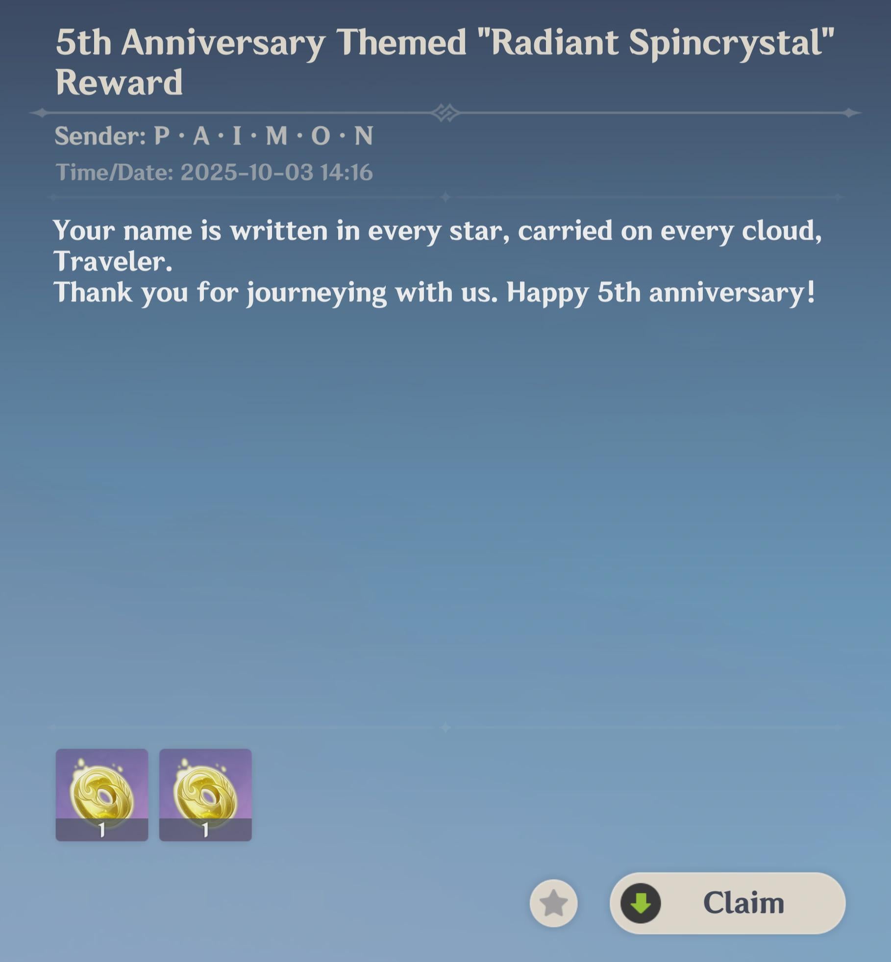 These mails now hit different after looking at Traveler's new outfit lore.