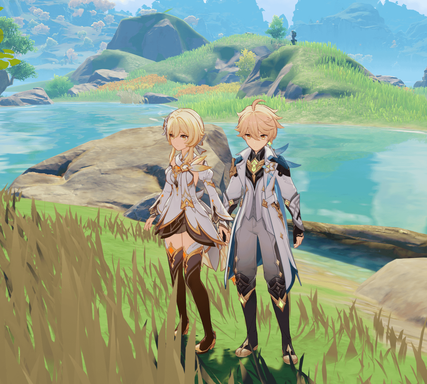 They both look so cute together in the new outfit