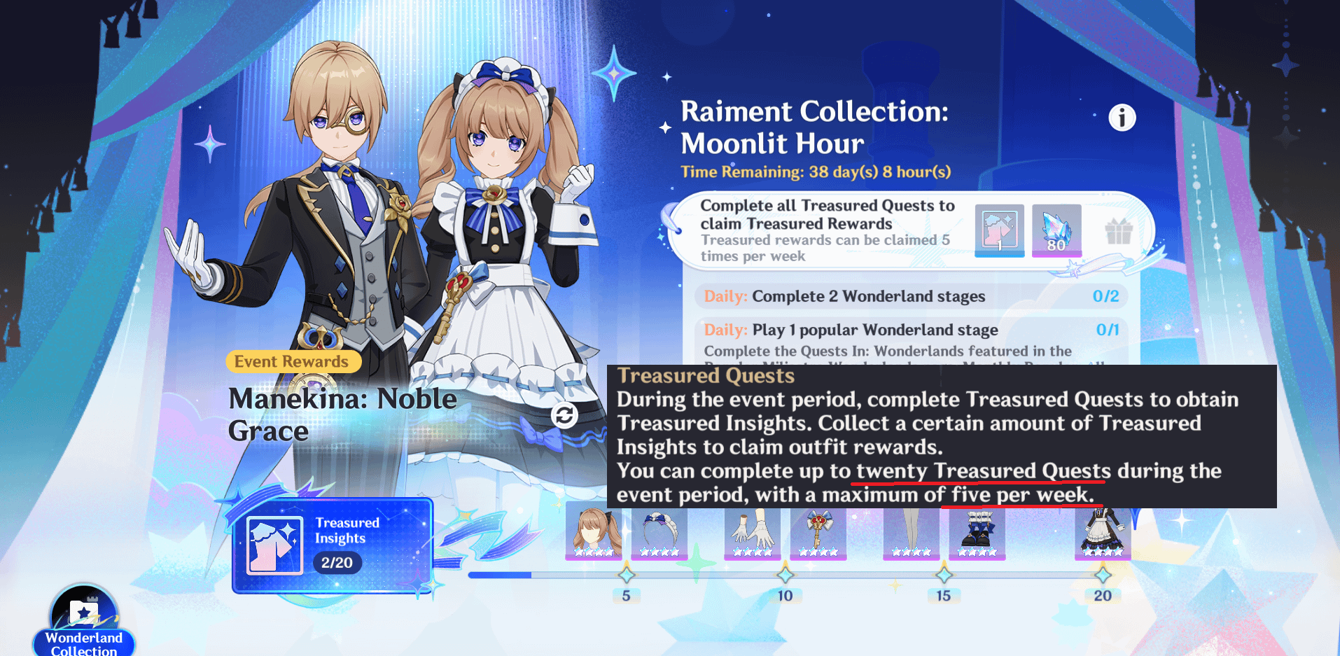 If you want the Maid or Butler outfit, get started sooner rather than later. Minimum 4 weeks to complete.